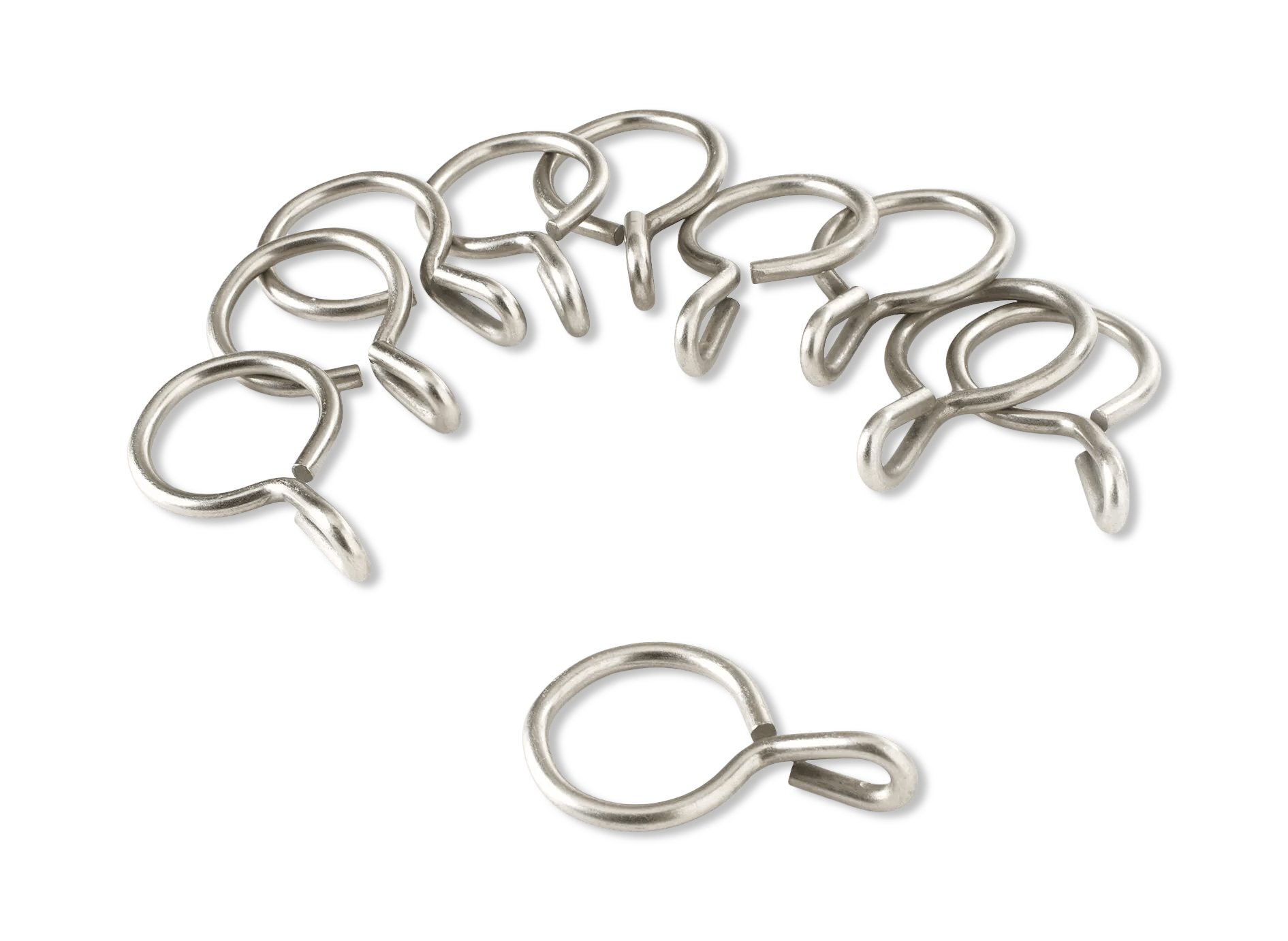Set of 10 Metal Grommet Rings