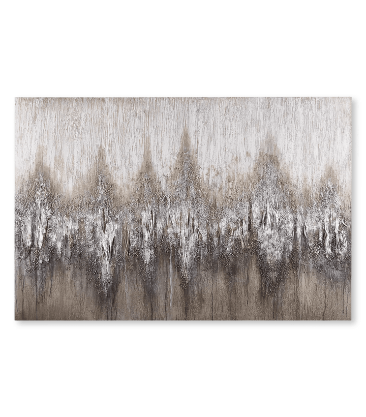 Abstract Glitter Oil Painted Canvas