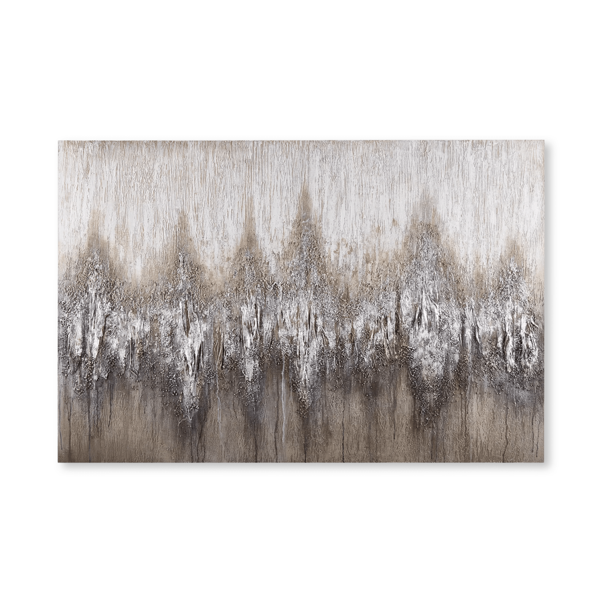 Abstract Glitter Oil Painted Canvas