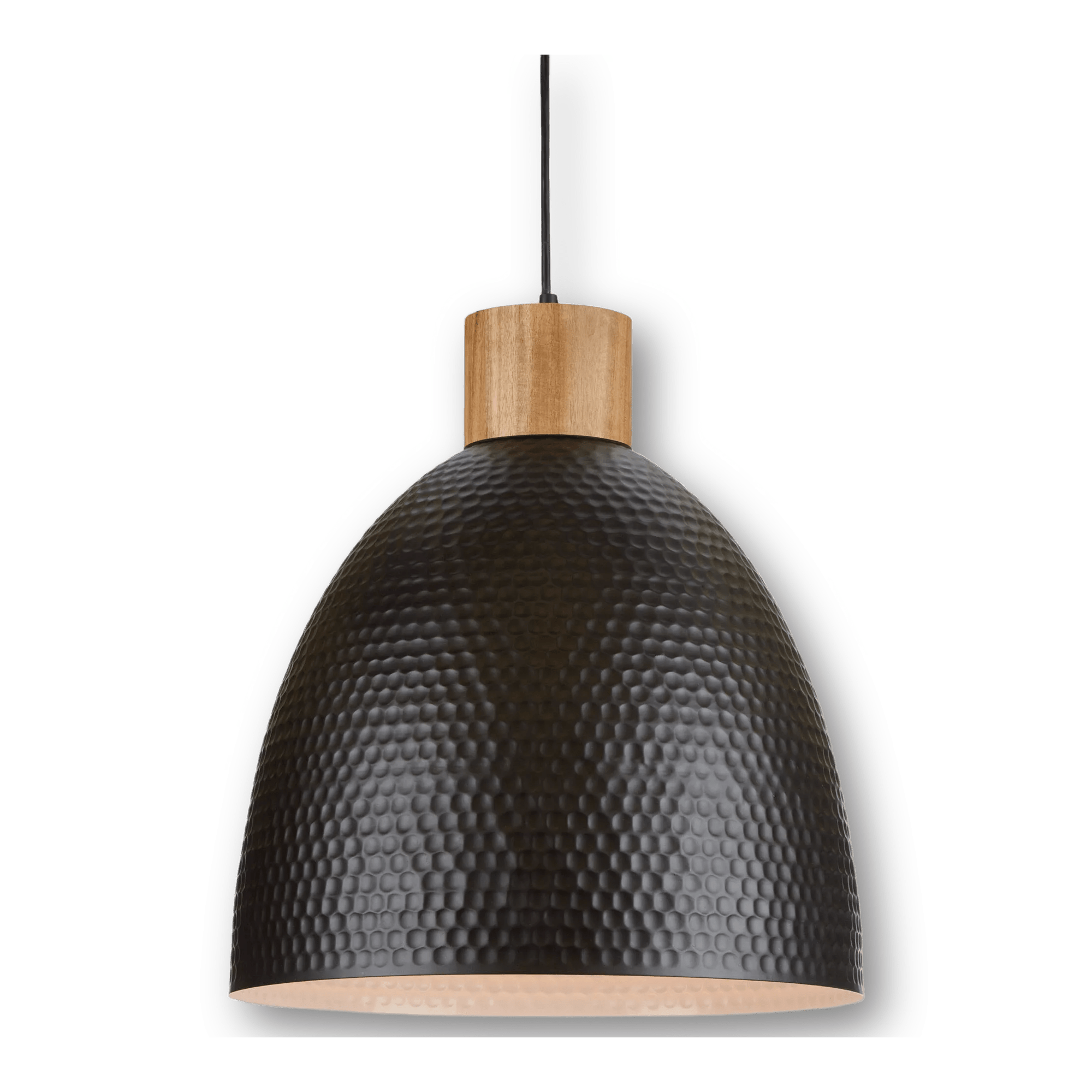 Metal and Wood Ceiling Lamp