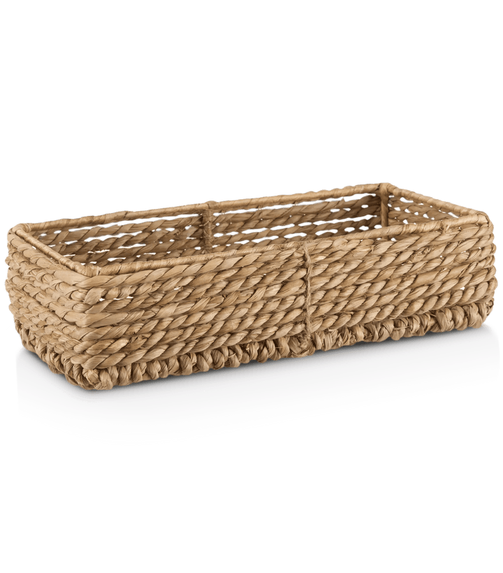 Panier de rangement rectangulaire en fibre naturelle