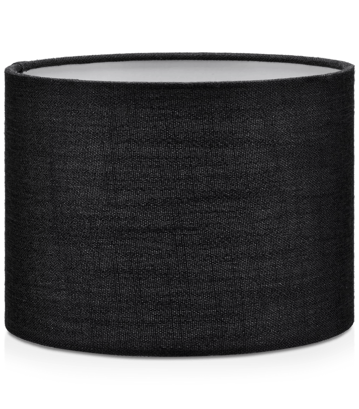 Abat-jour rond en tissu Chita Noir