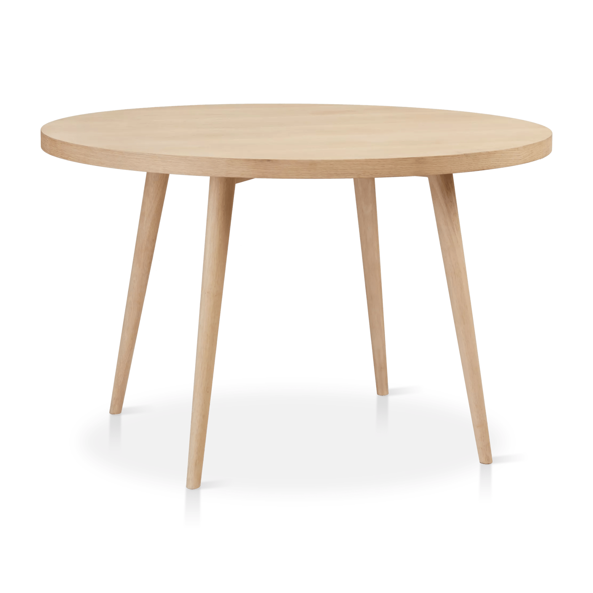 Table de salle à manger ronde en bois naturel