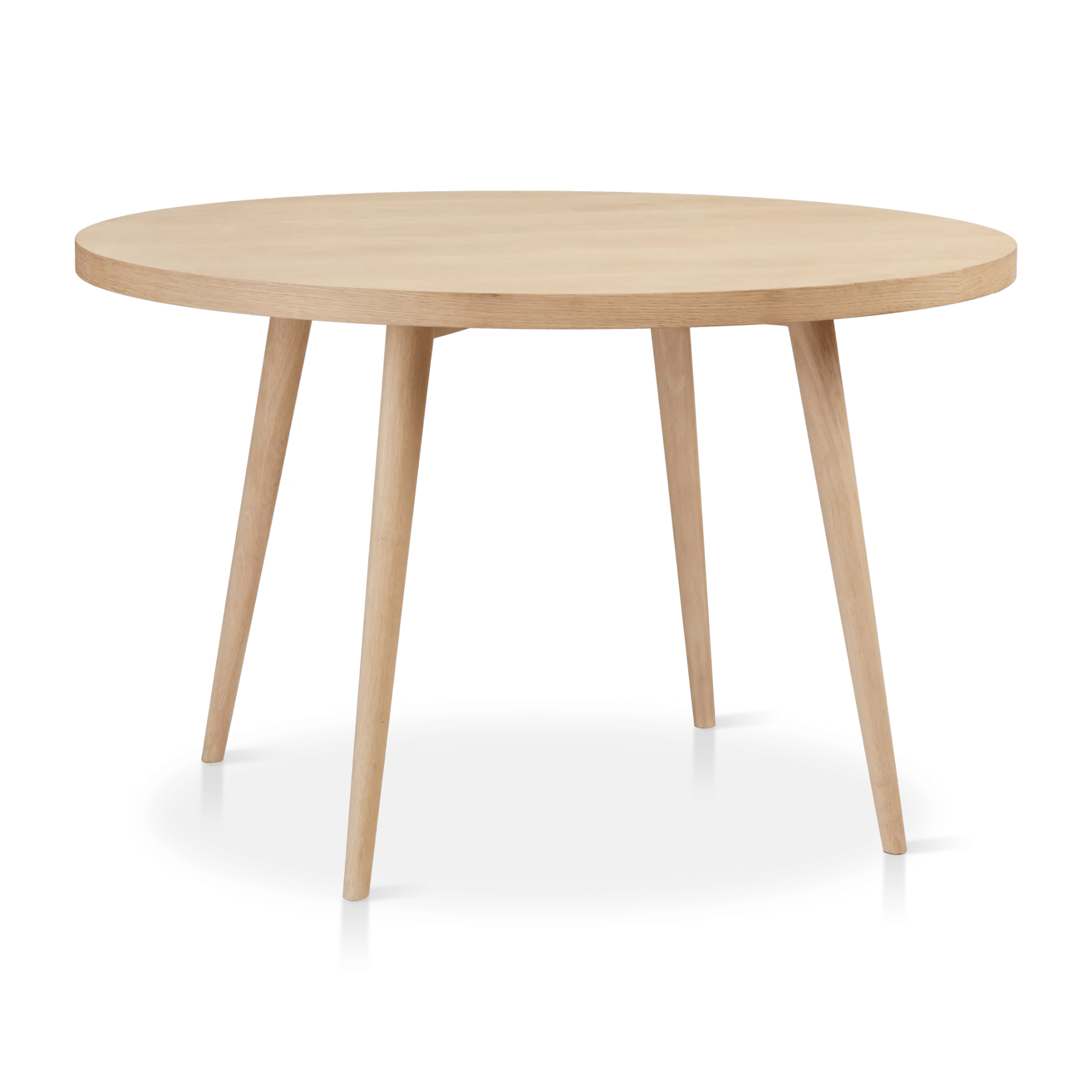 Natural Wood Round Dining Table