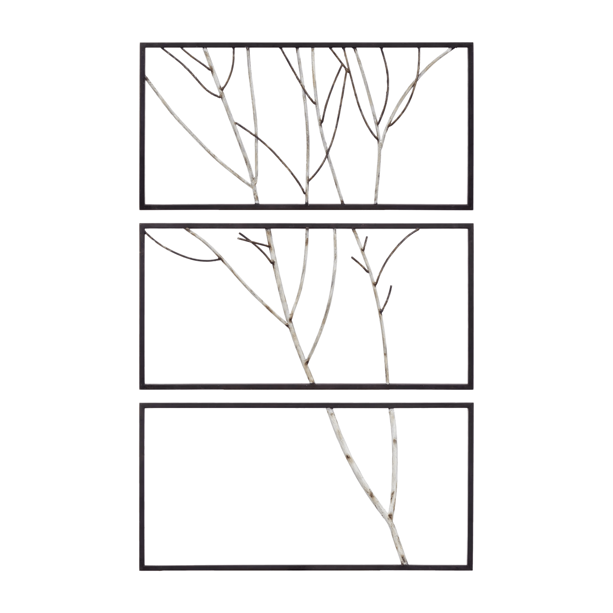 Framed Metal Branches Wall Art