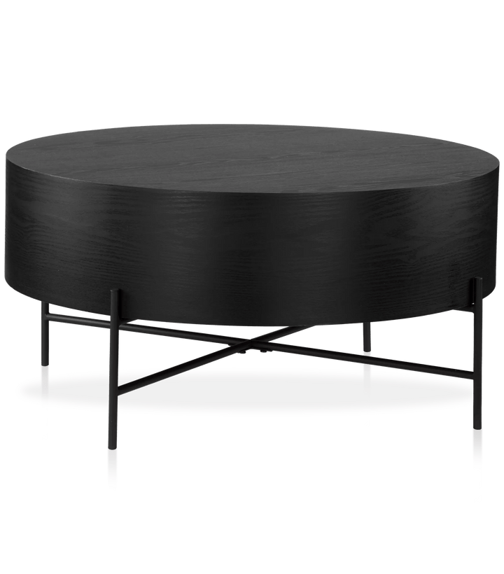 Veneer and Metal Coffee Table