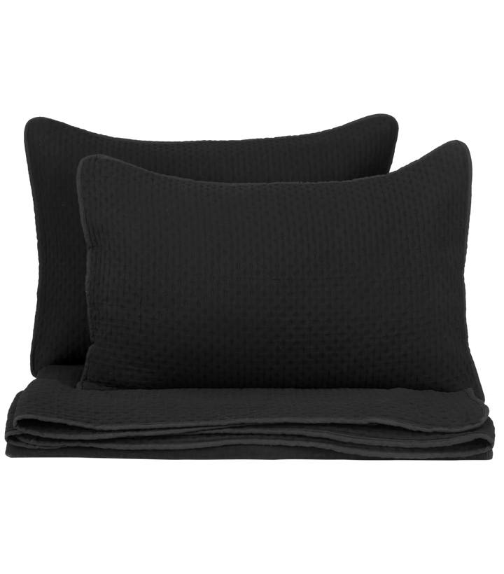 Black Nash Collection - 3-Piece Coverlet Set