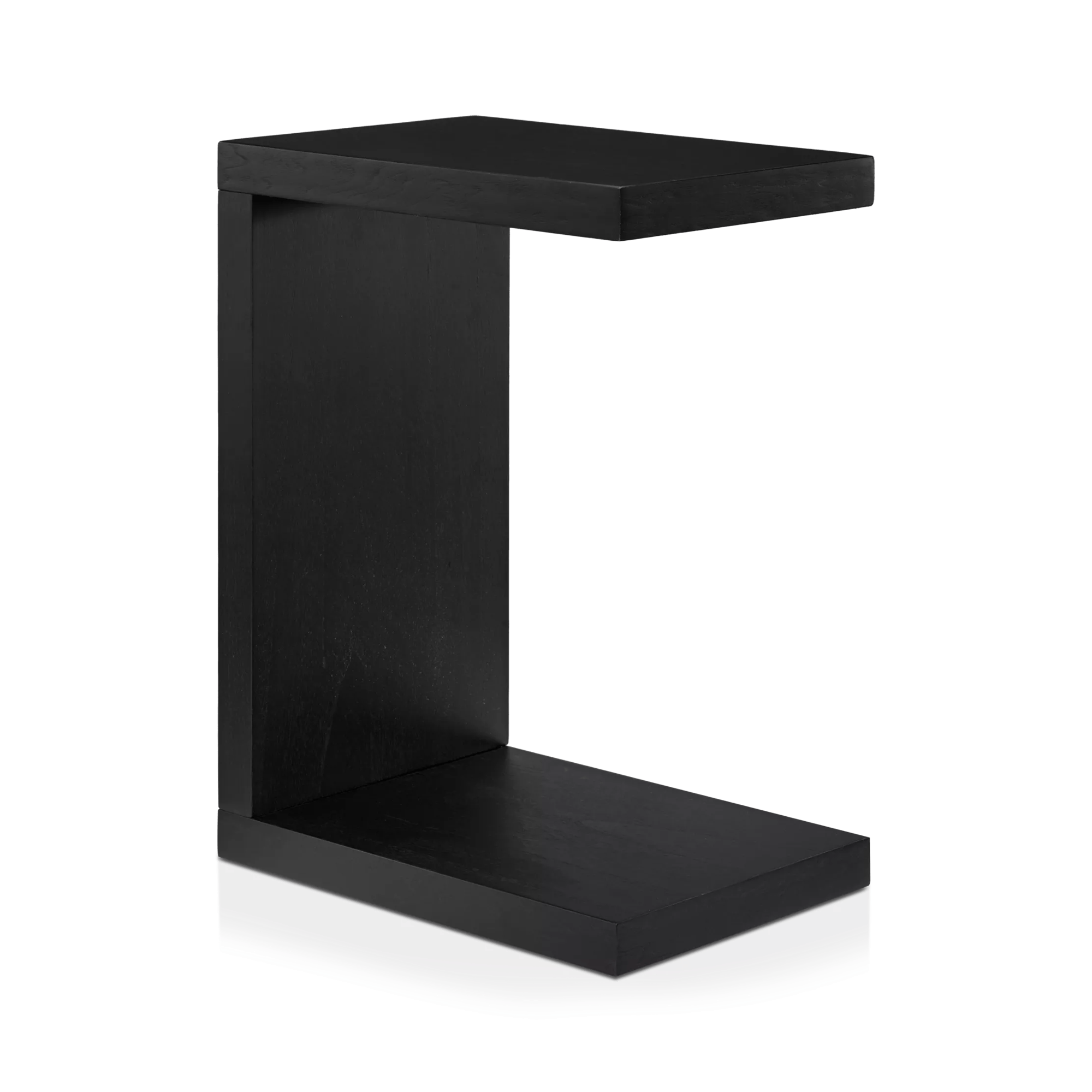 Black Wood Side Table