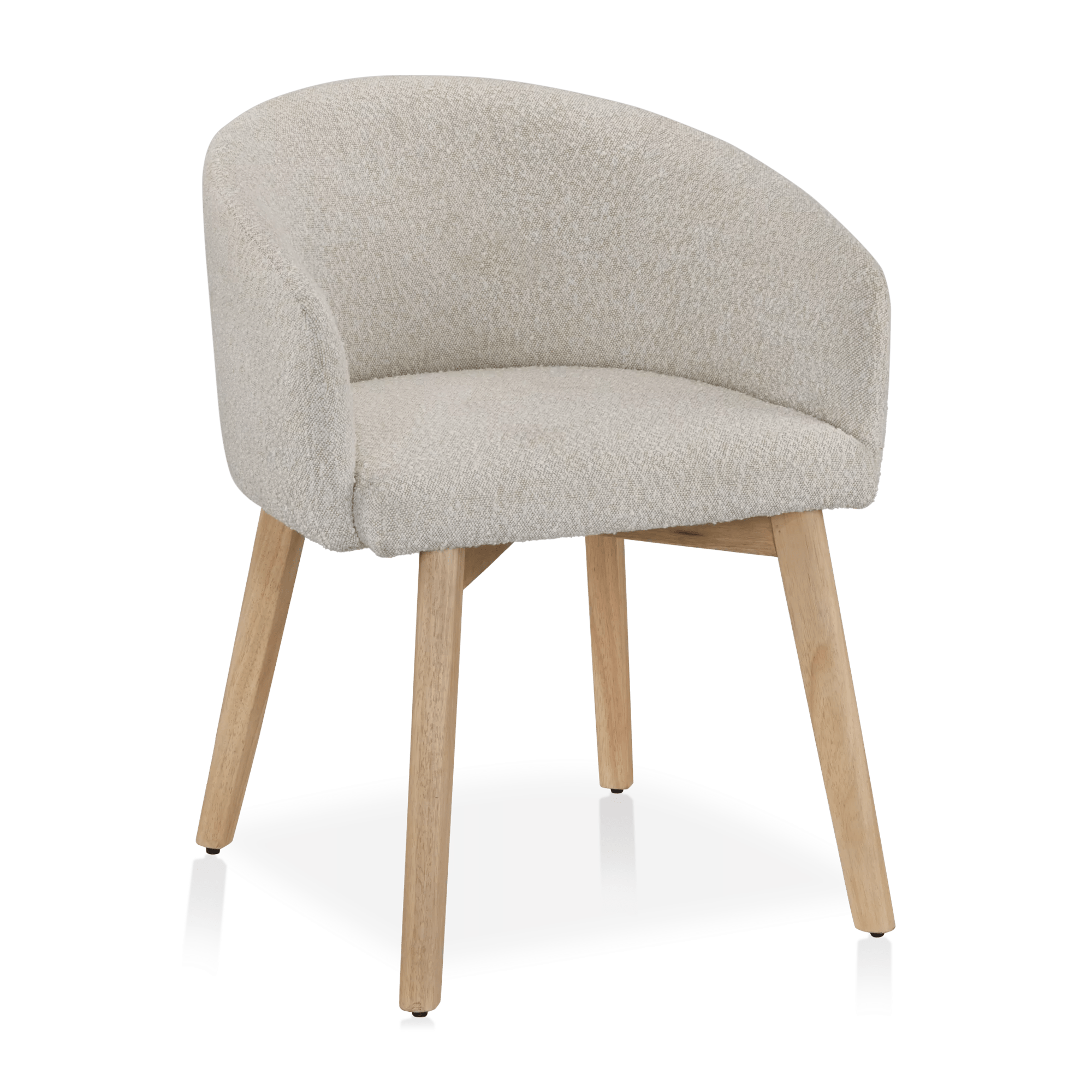 Fabric and Wood Dining Chair