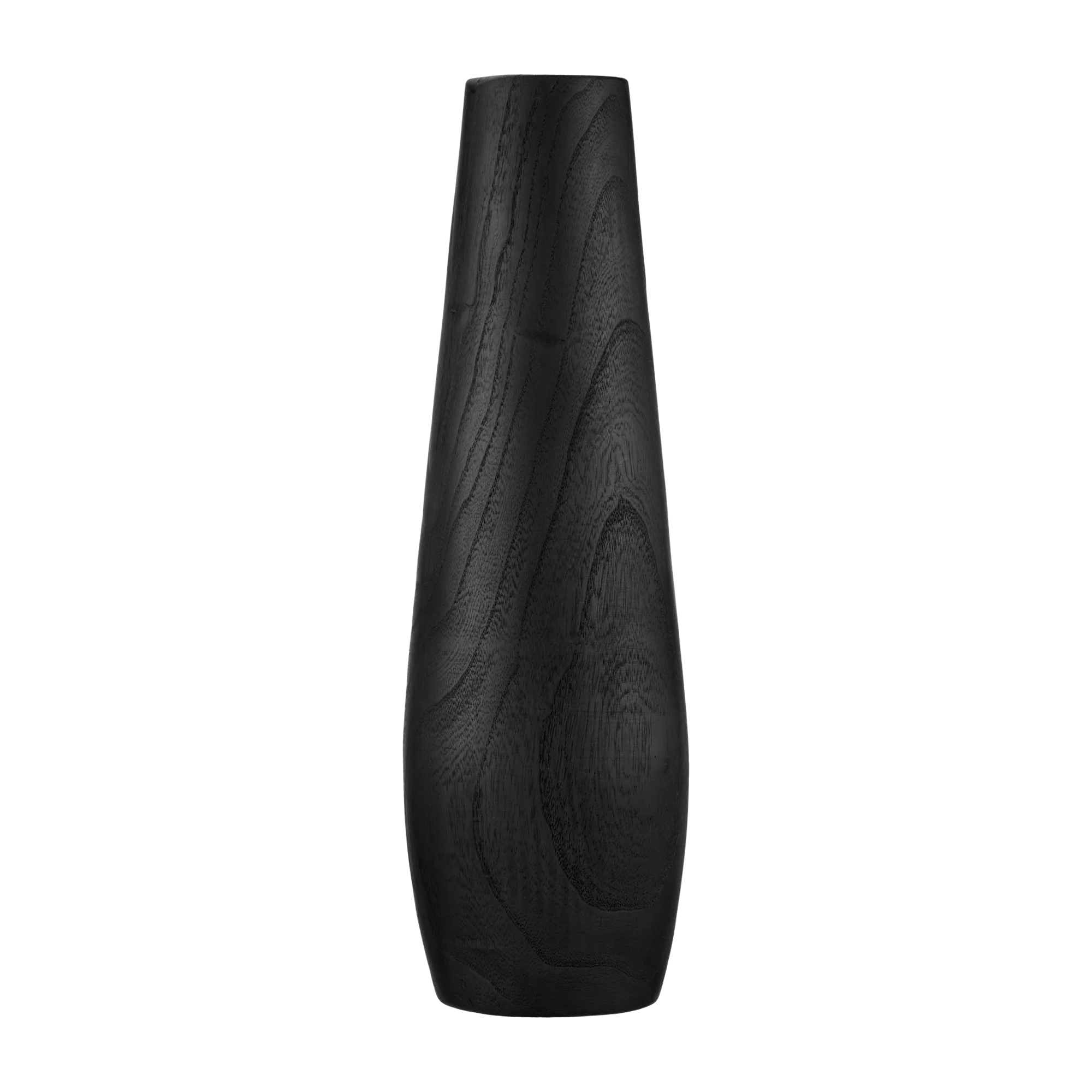 Grand vase noir en bois