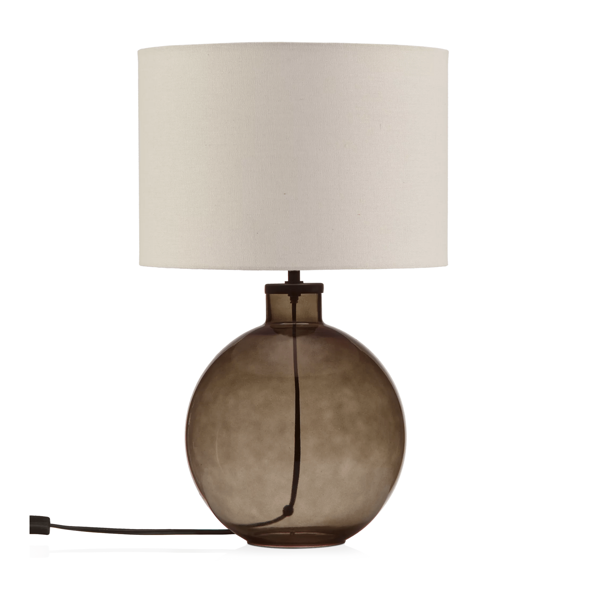 Lampe de table en verre