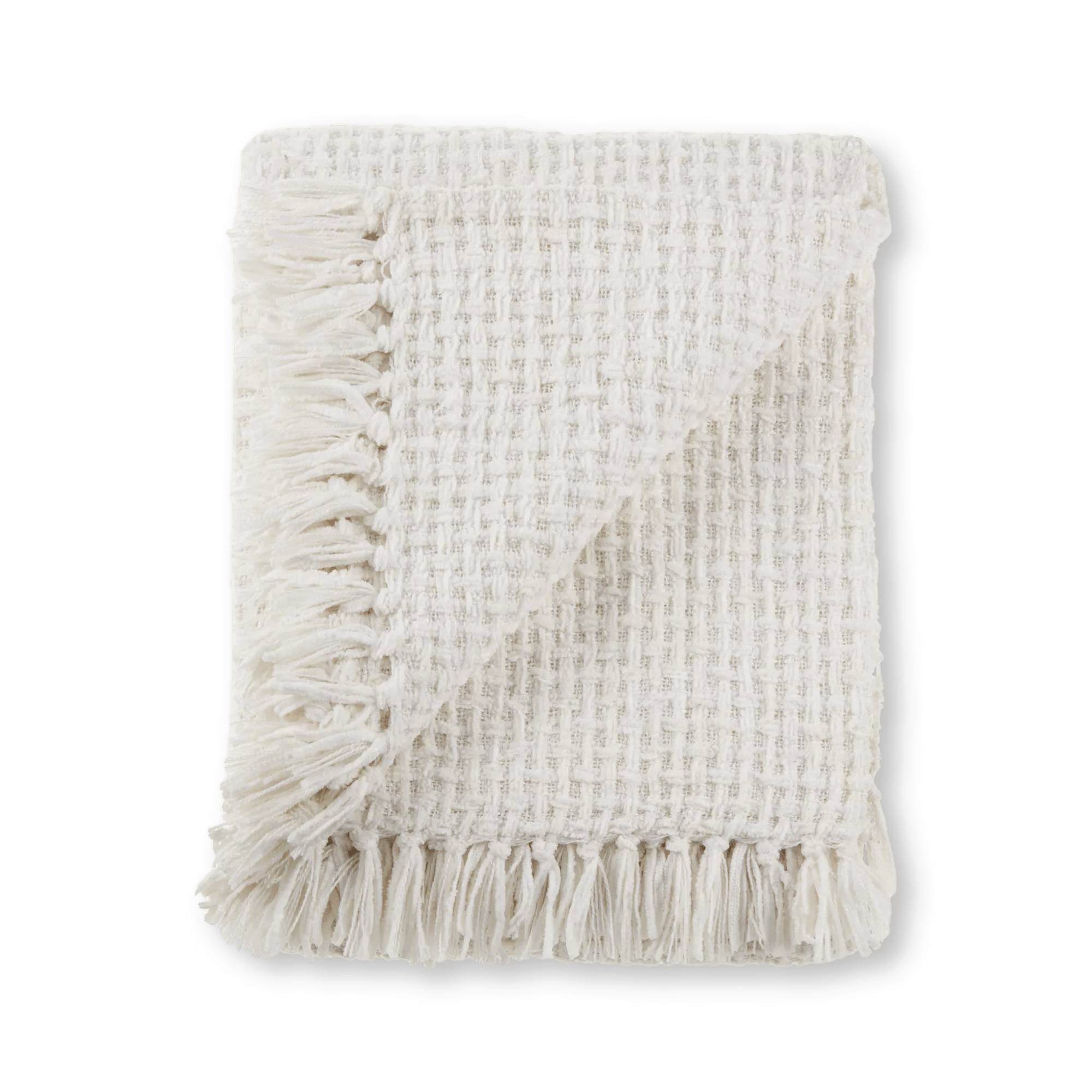 Basc jeté en tricot chenille
