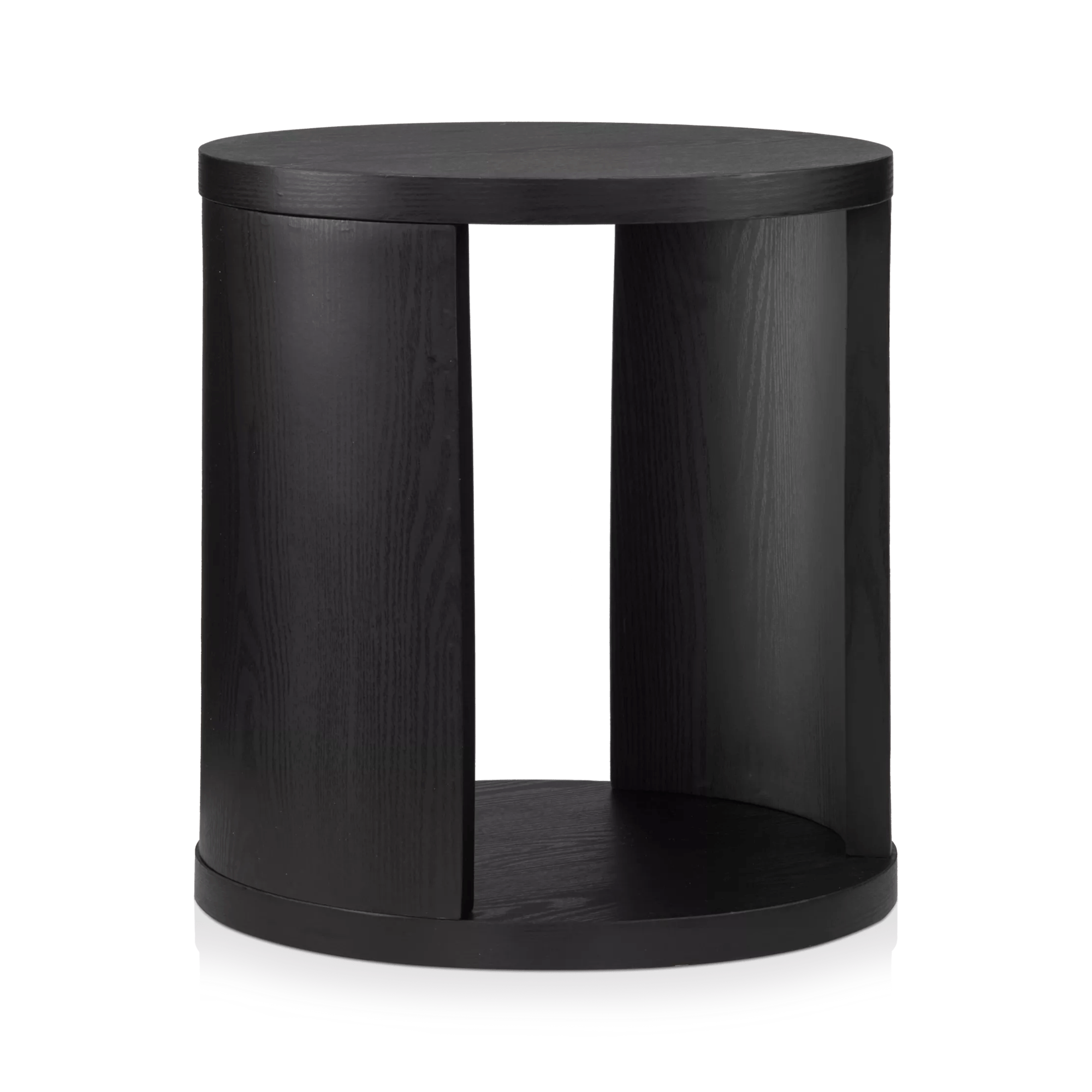 Table d'appoint en bois noir