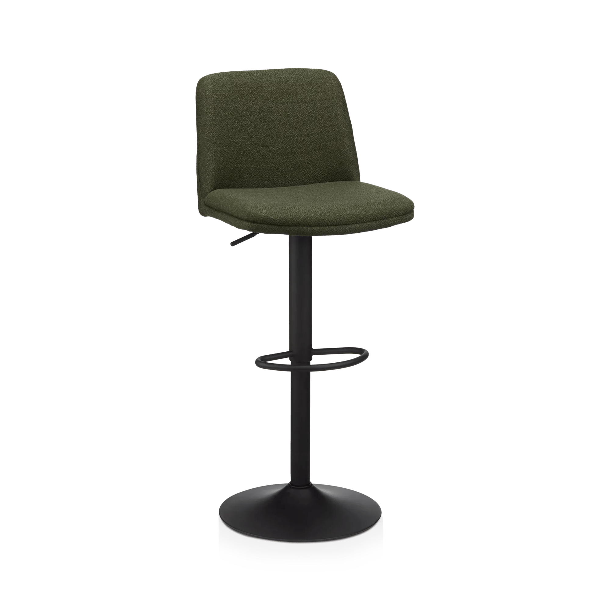 Fabric and Metal Adjustable Bar Stool