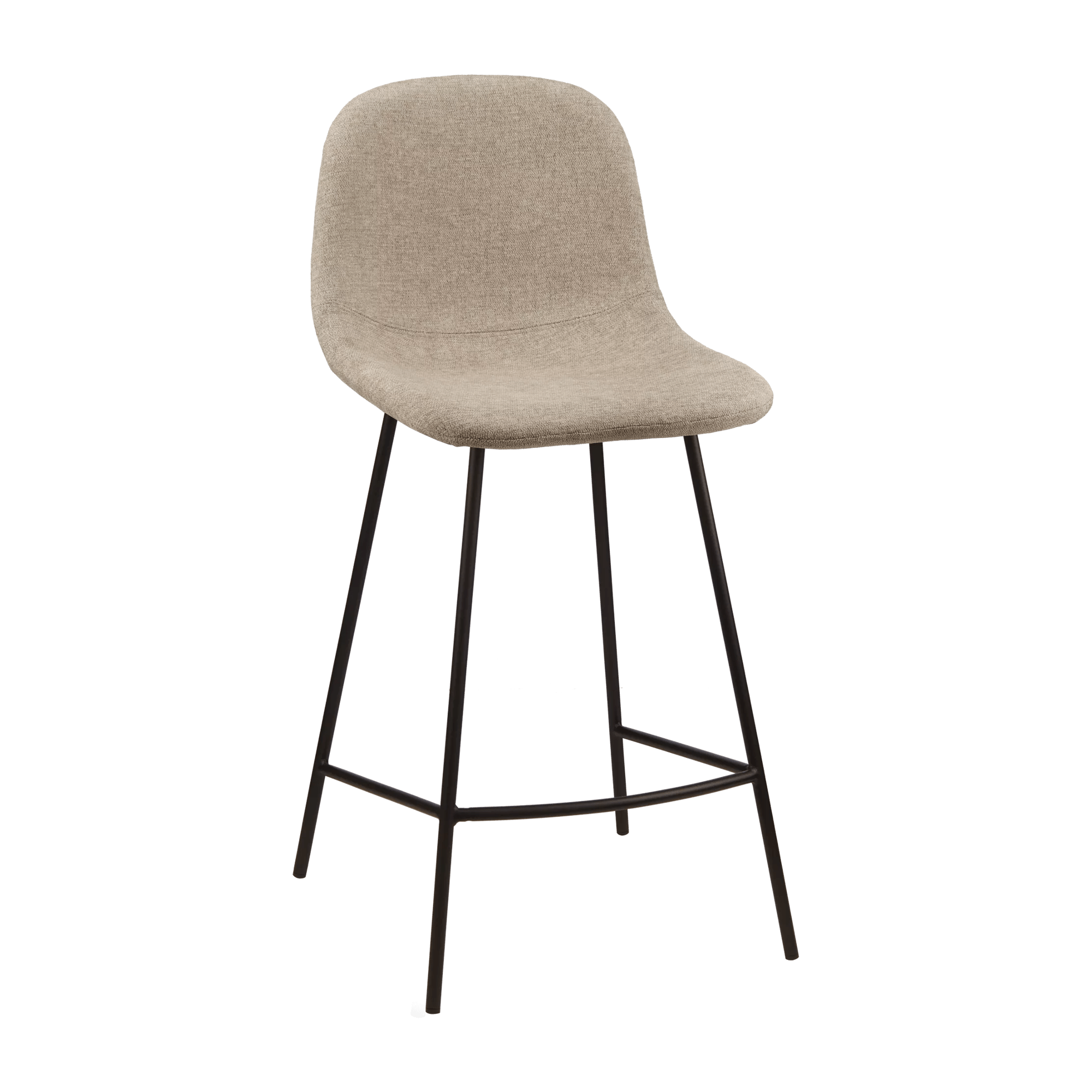 Fabric and Metal Bar Stool