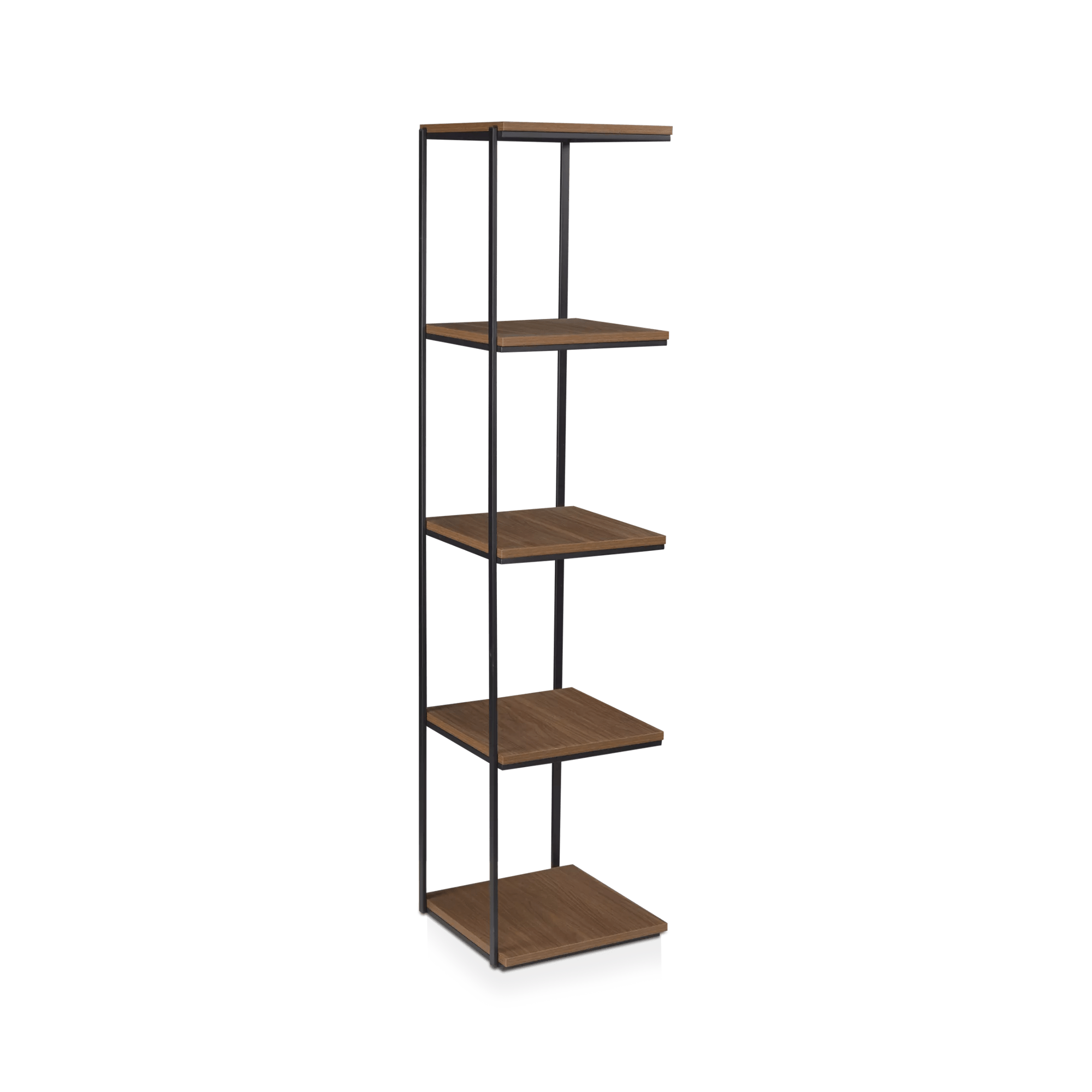 Metal and Walnut Shelf
