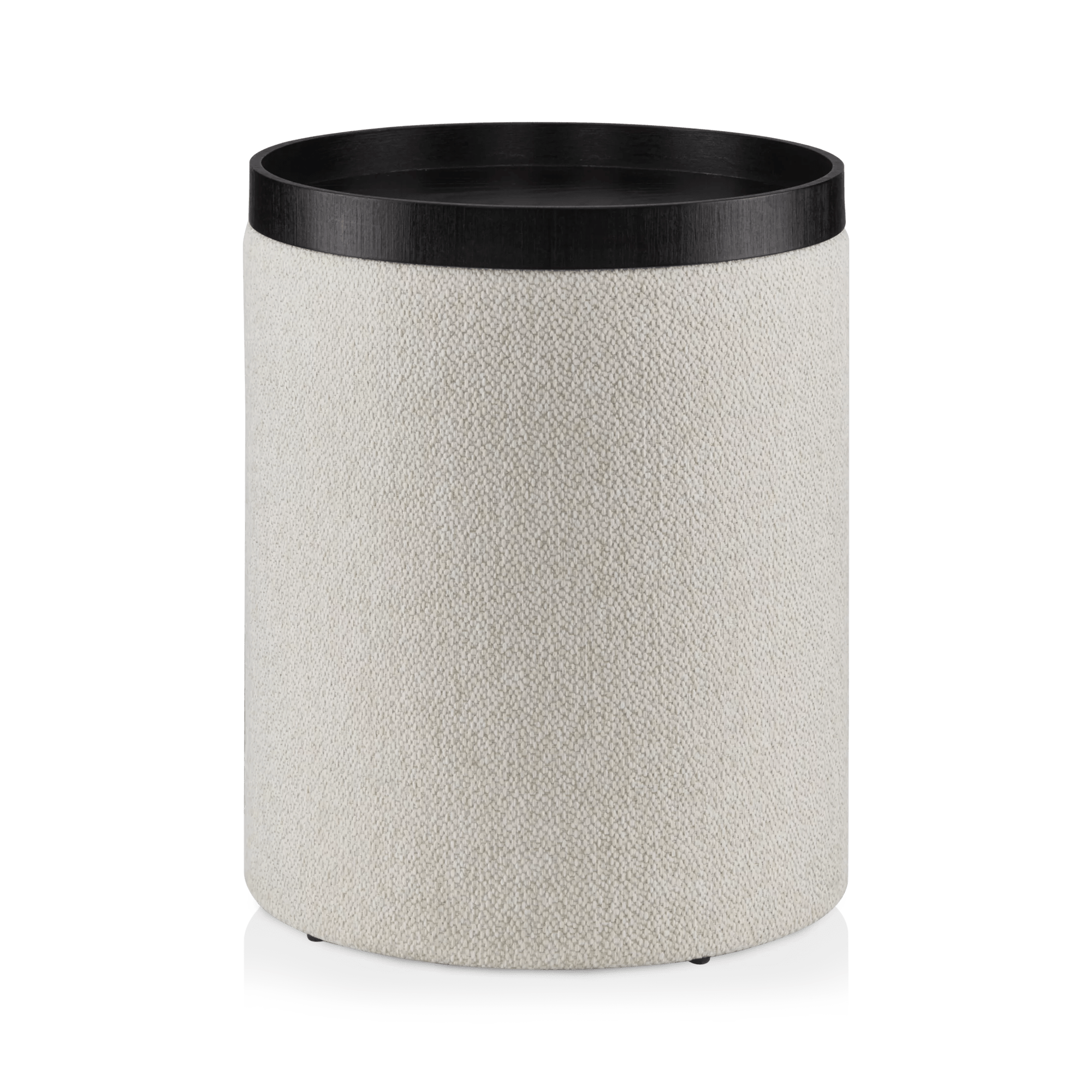 Side Table Ottoman with Tray Top