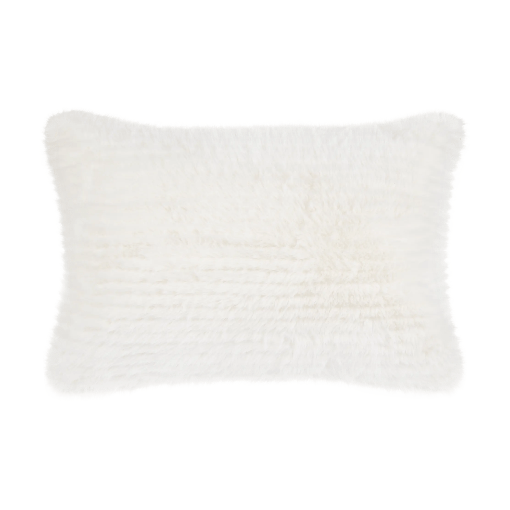 Off White Maddox Faux Fur Decorative Lumbar Pillow – Bouclair