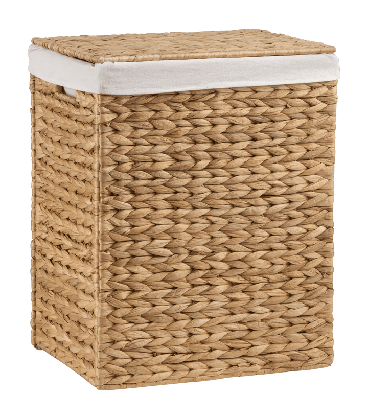 Panier à linge pliable en jacinthe d'eau