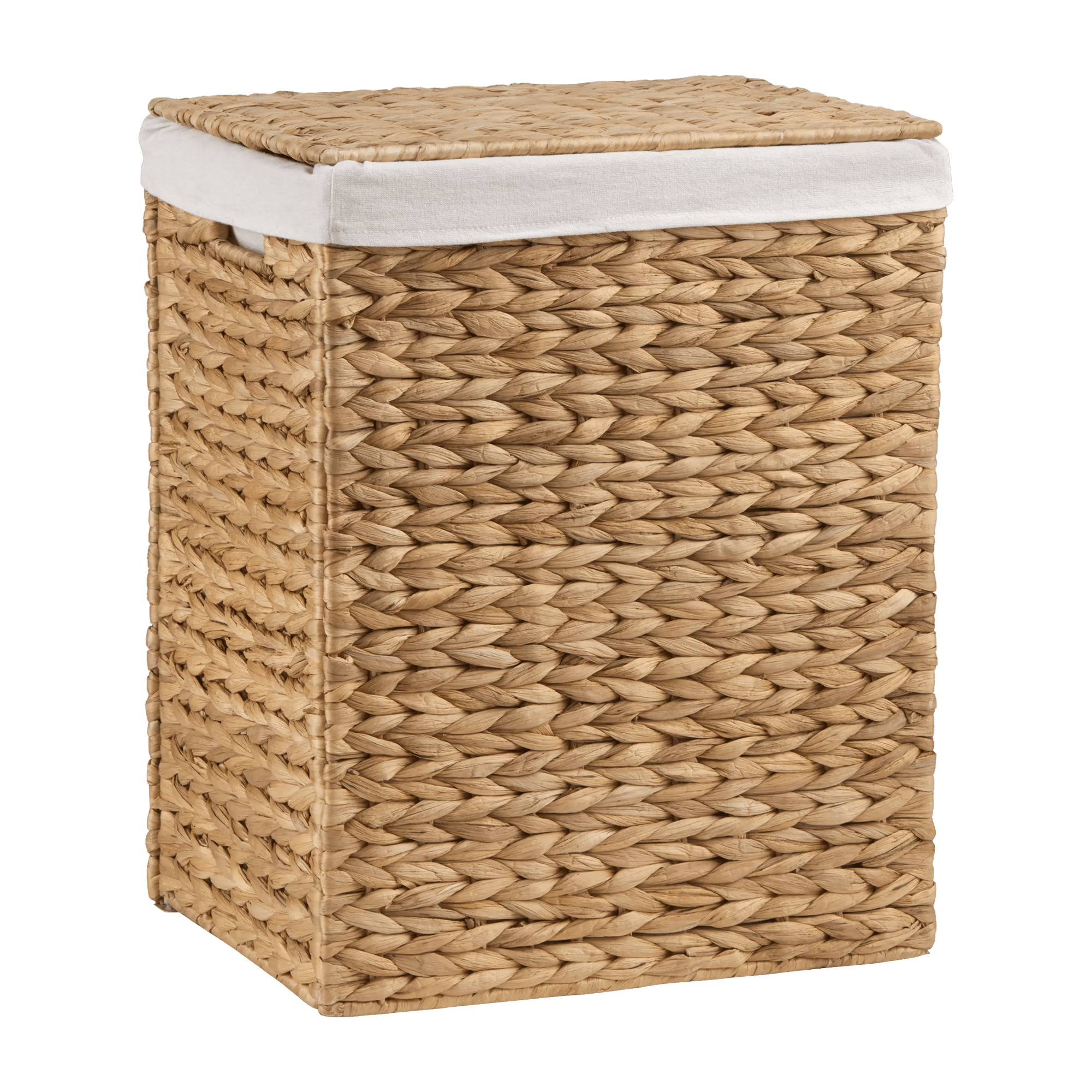 Panier à linge pliable en jacinthe d'eau