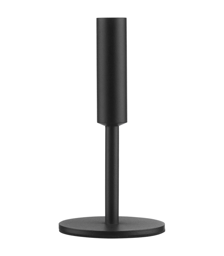 Modern Candle Holder in Black Metal