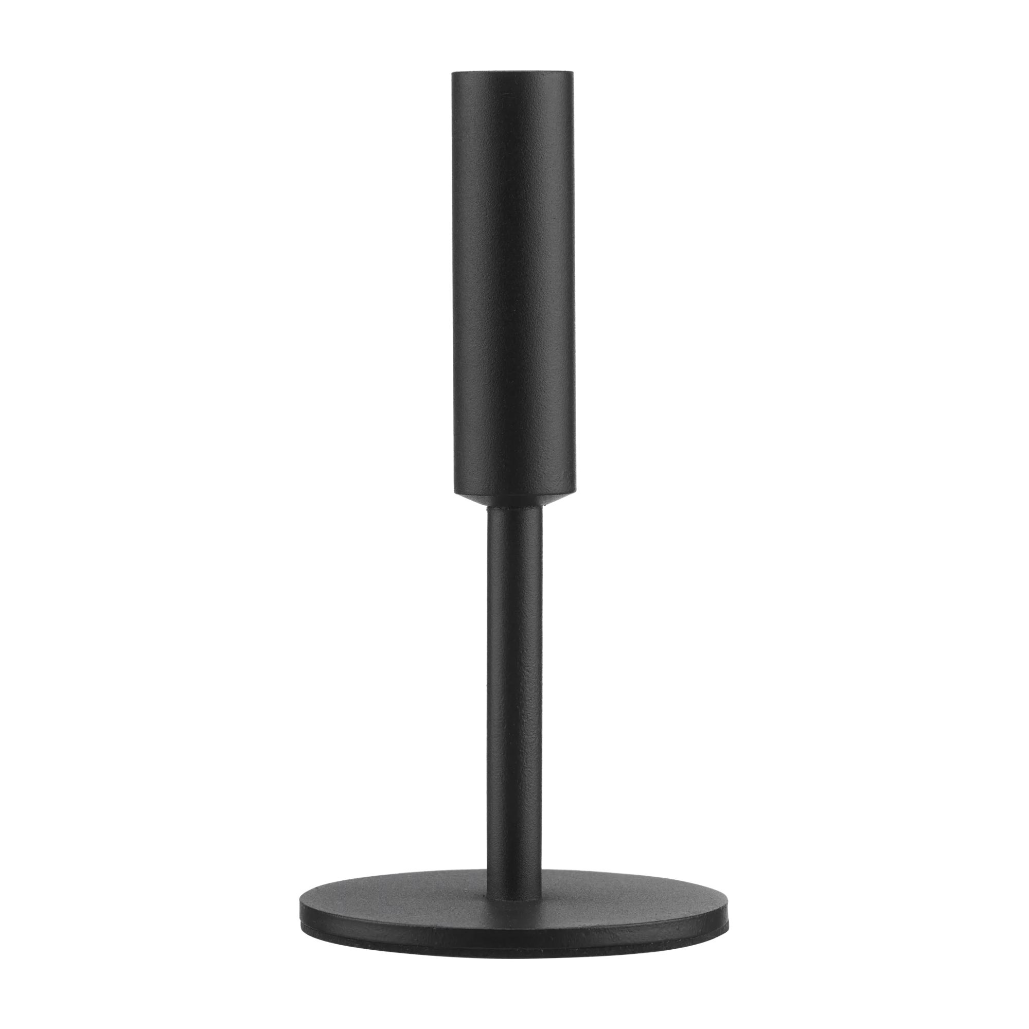 Modern Candle Holder in Black Metal