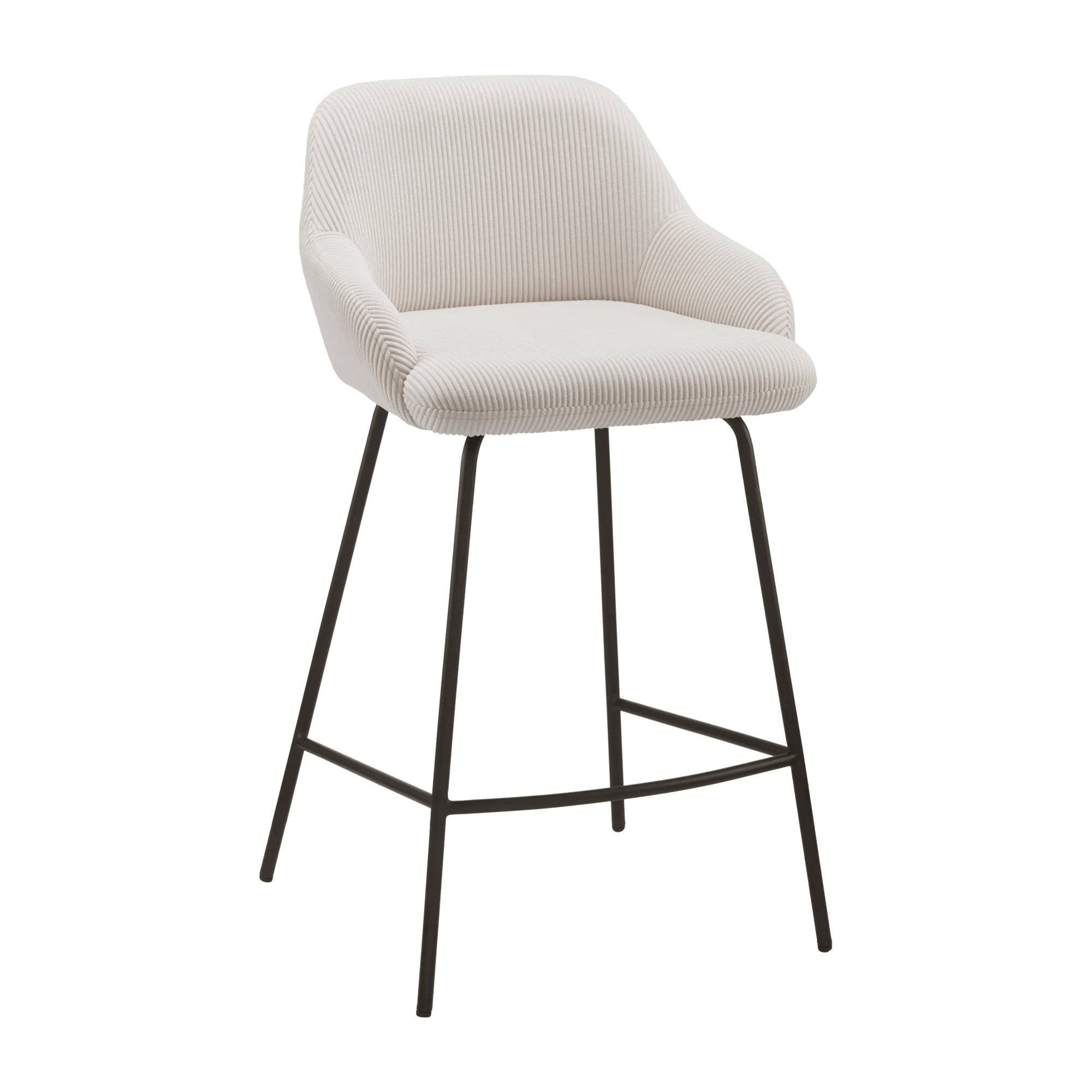 Fabric and Metal Counter Stool – Bouclair