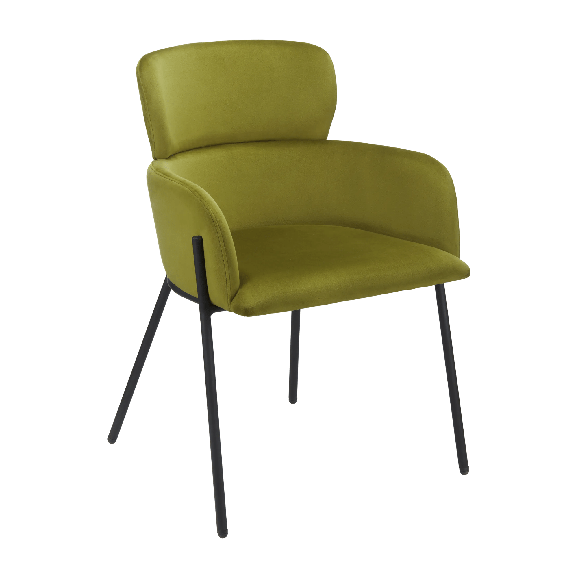 Fabric and Metal Dining Chair