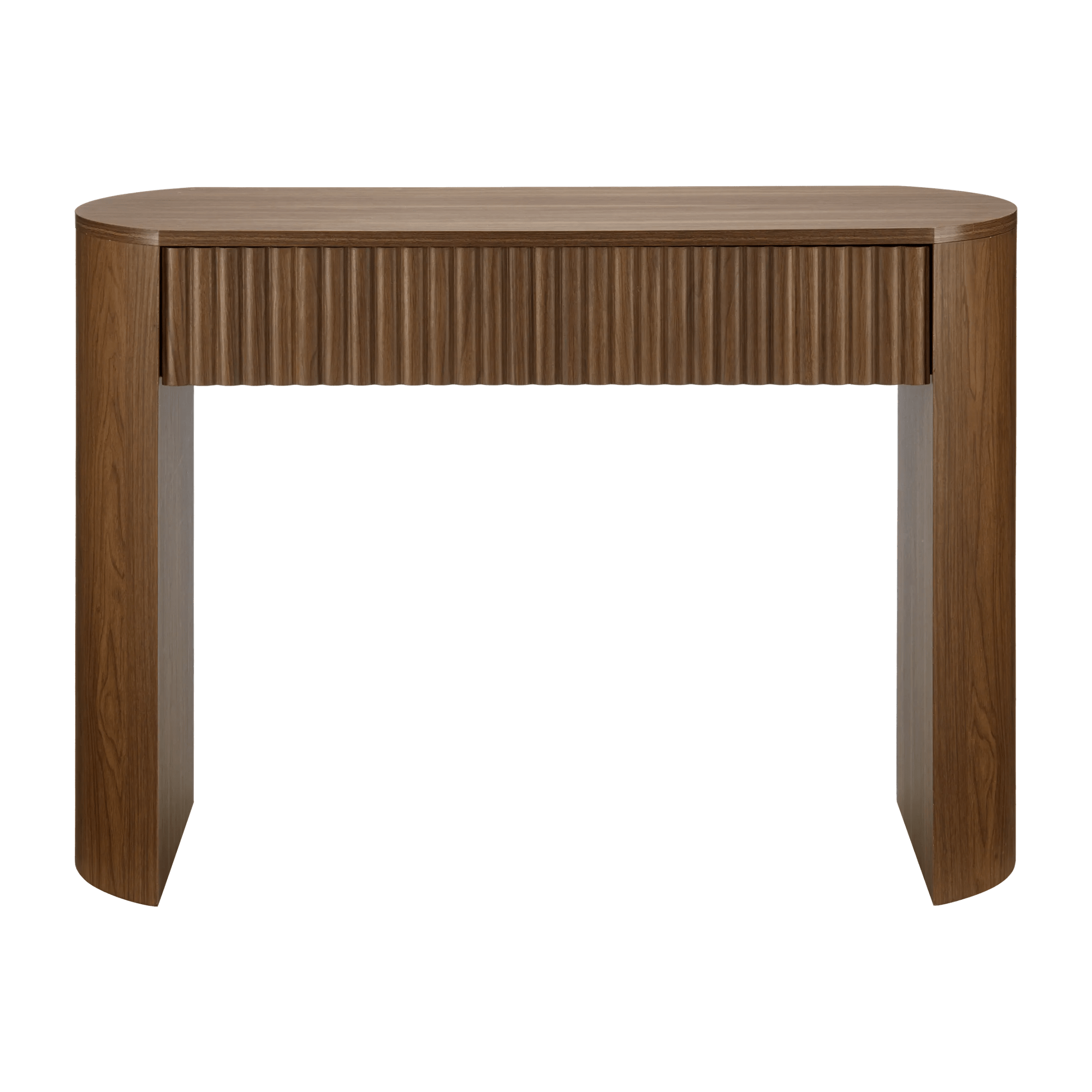 Walnut Console with Drawer