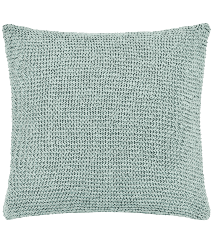 Aqua Lonny Knit Throw Pillow