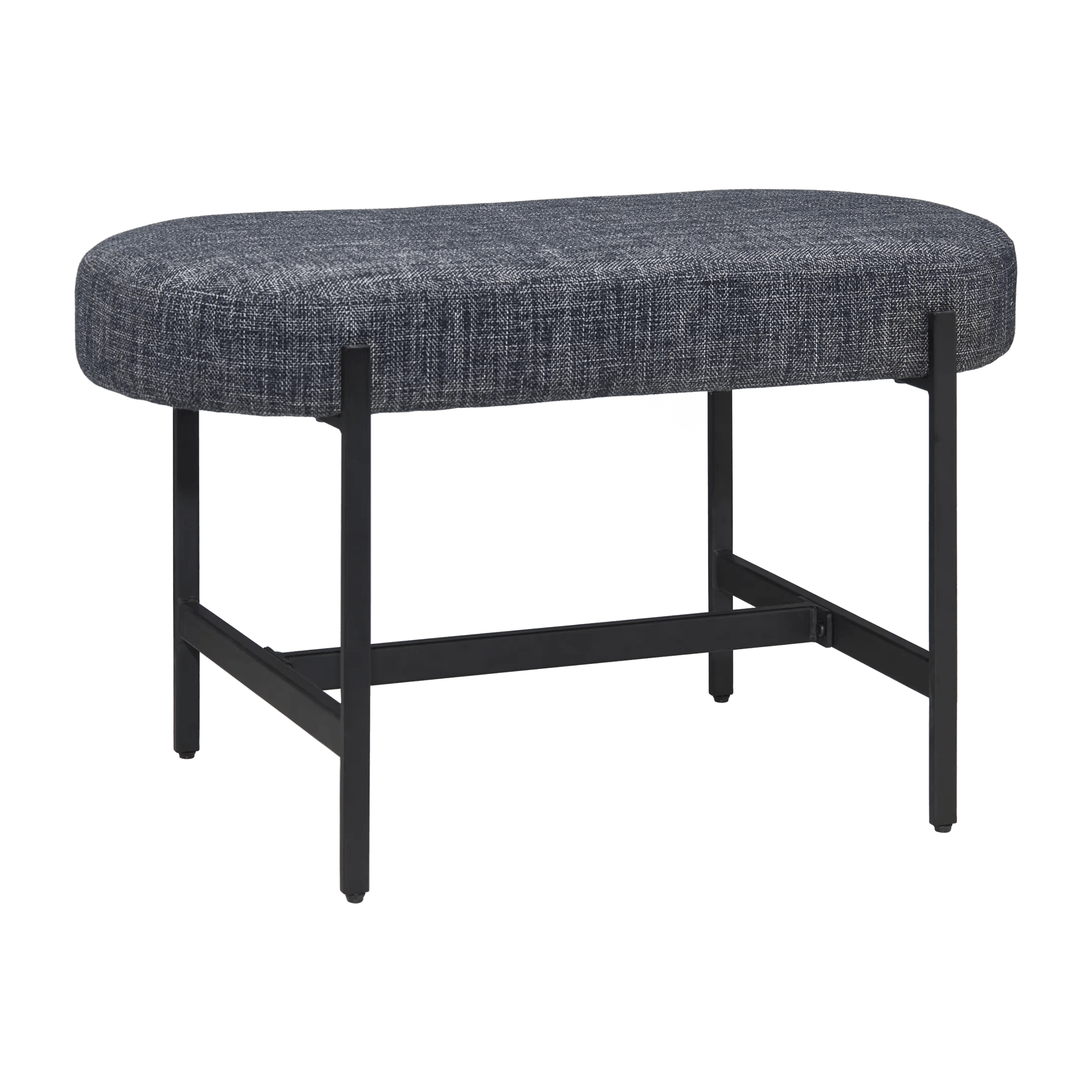 Banc en tissu et métal