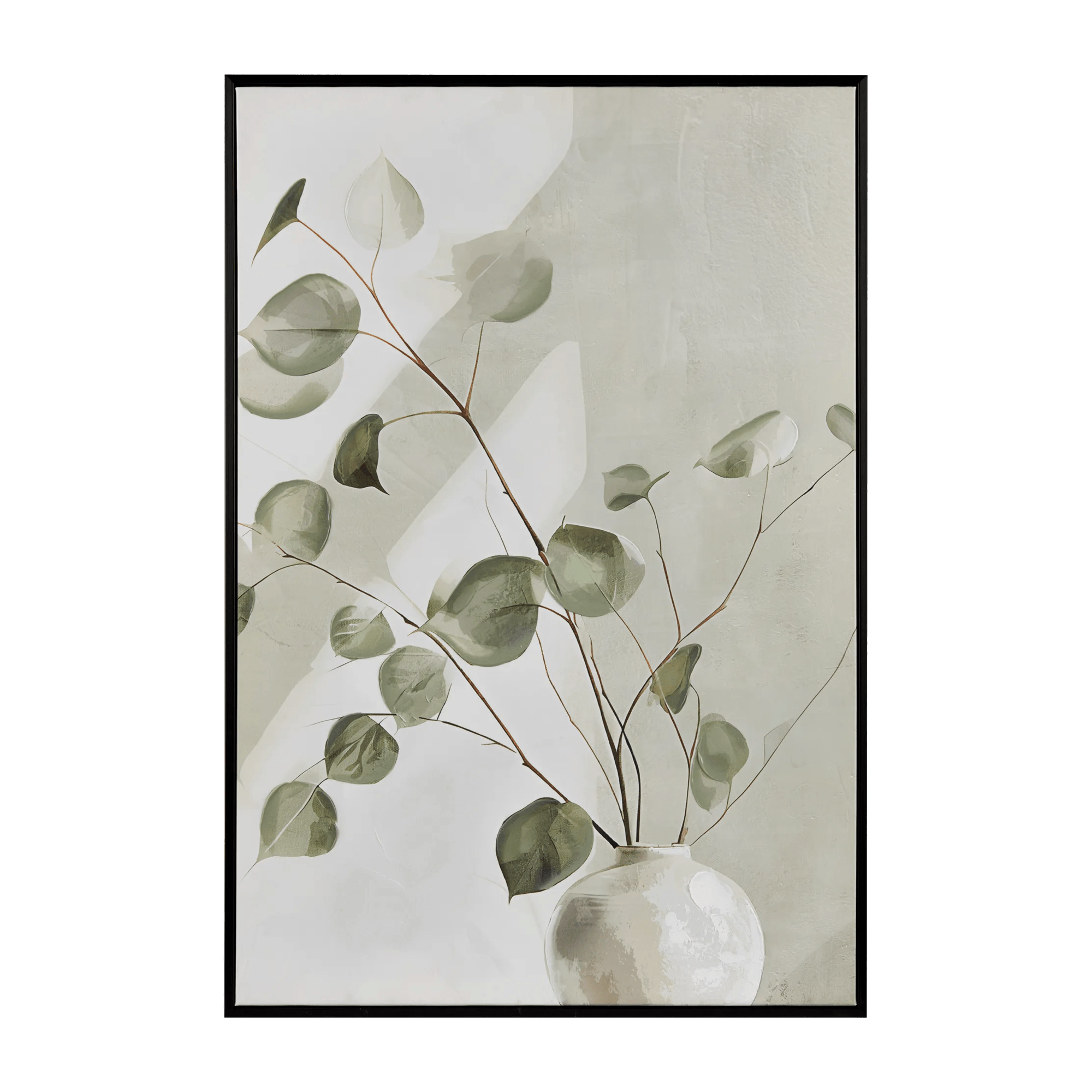 Tableau encadré eucalyptus doux