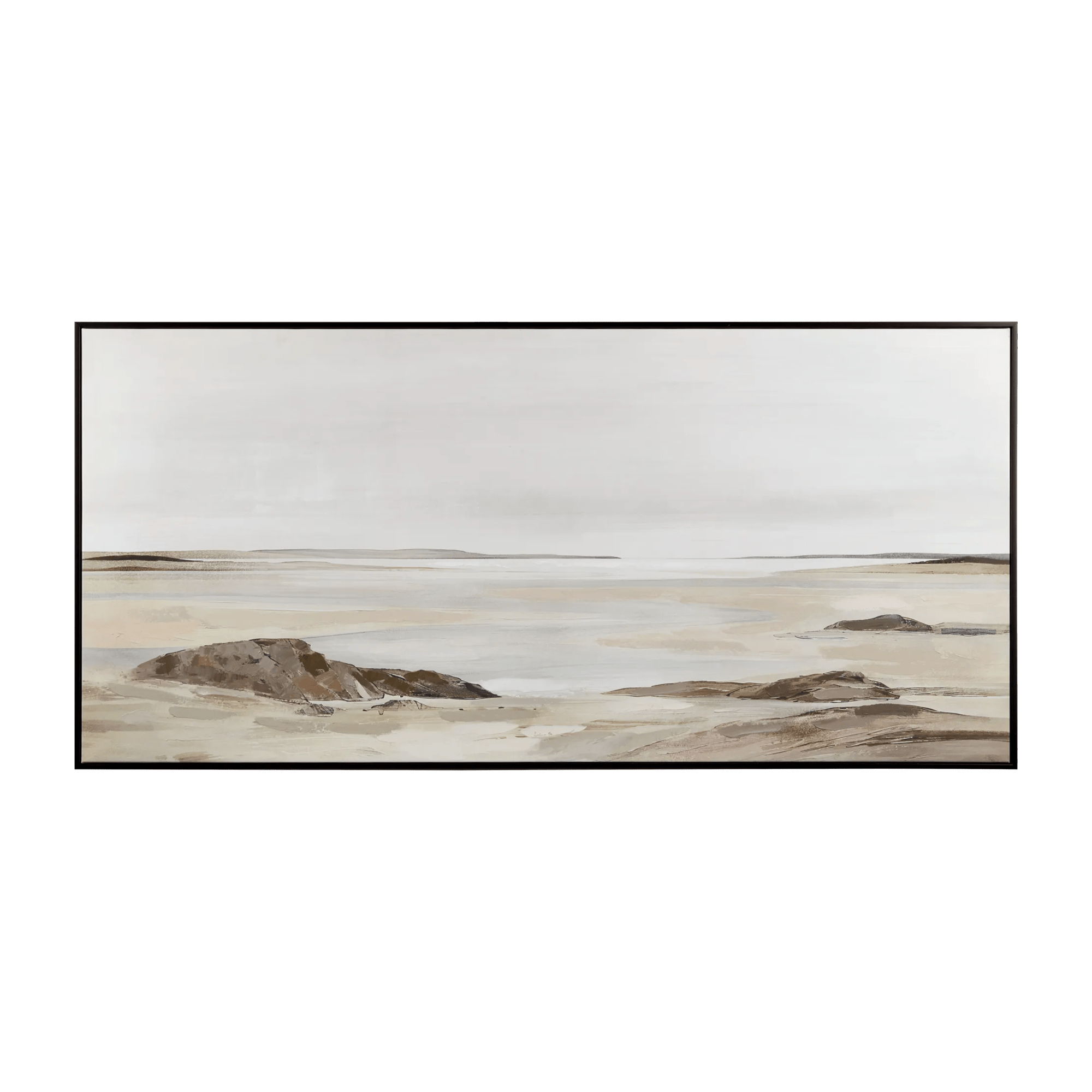 Tableau encadré de paysage de sable