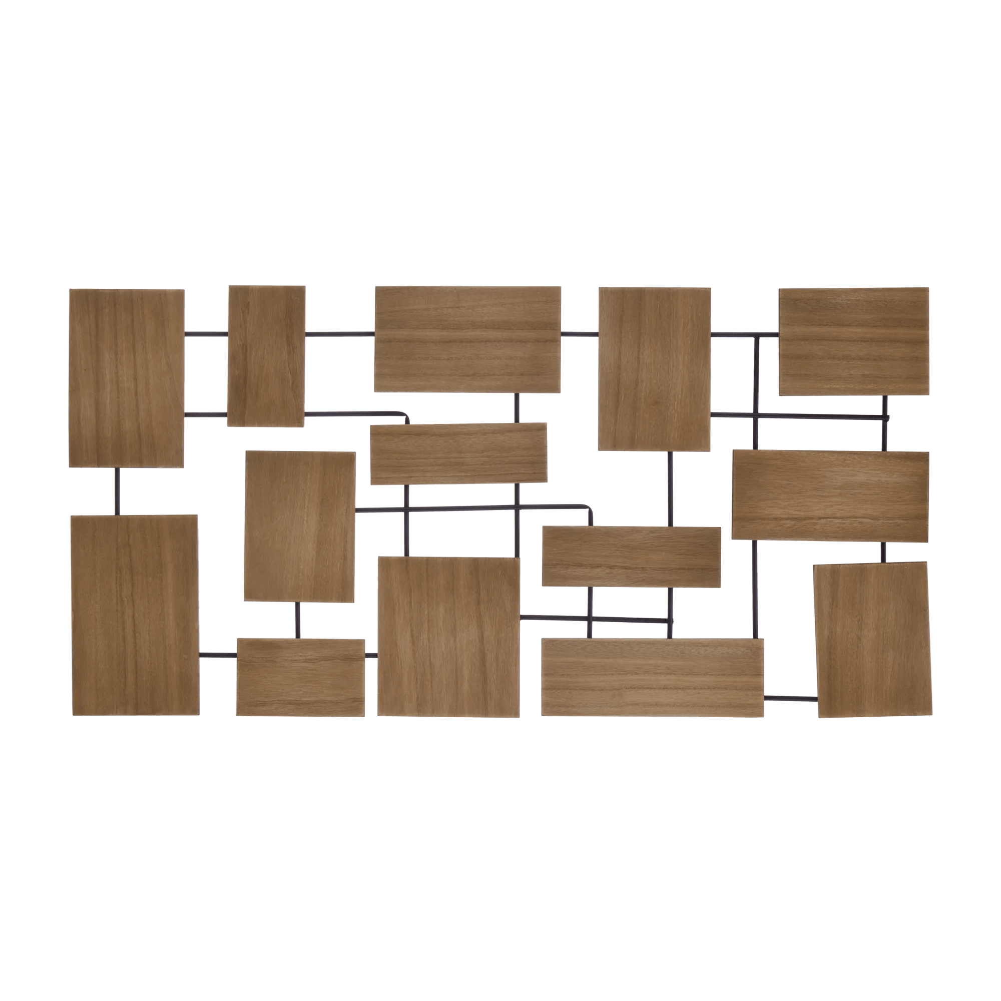 Décoration murale métal et bois