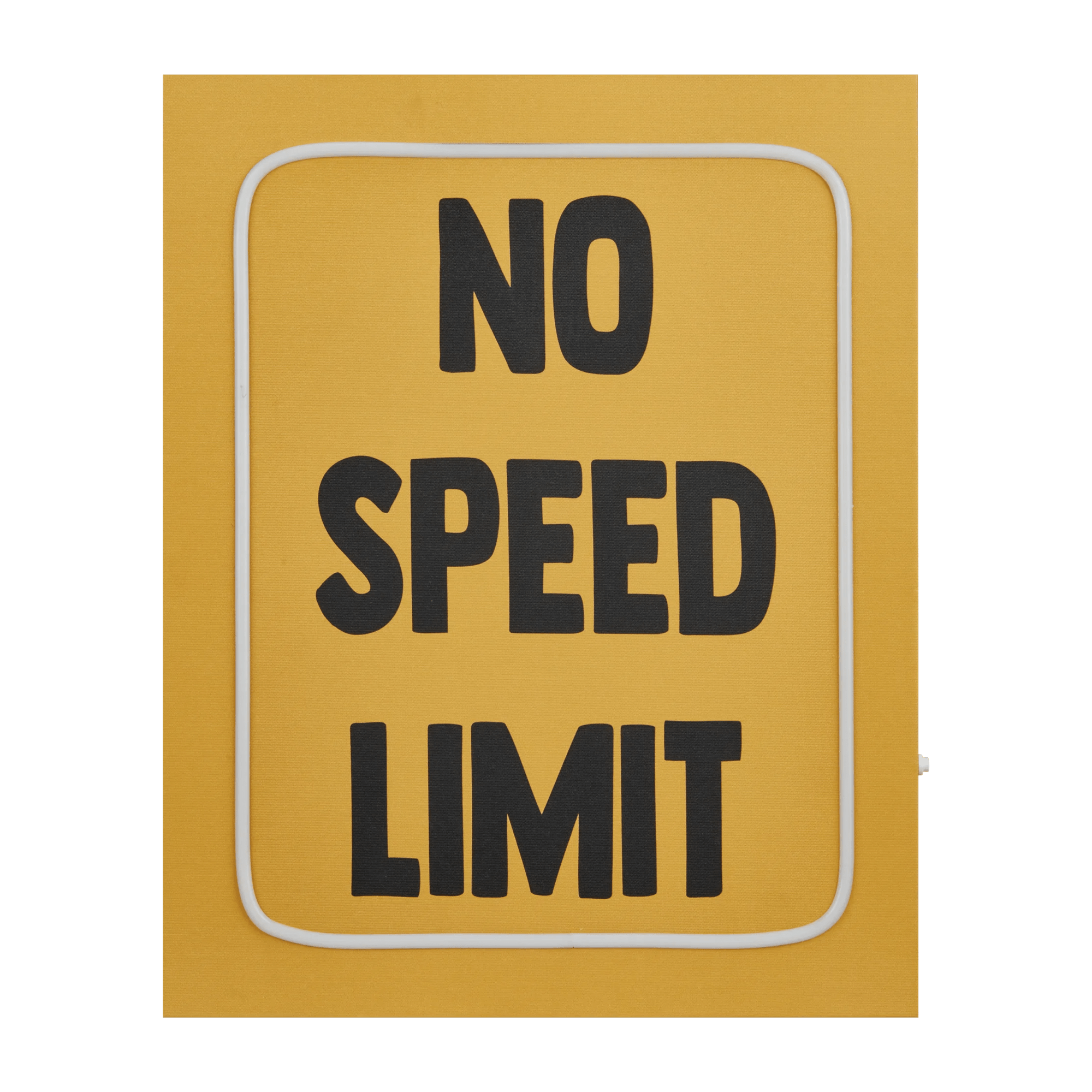 Art mural néon « No Speed Limit »