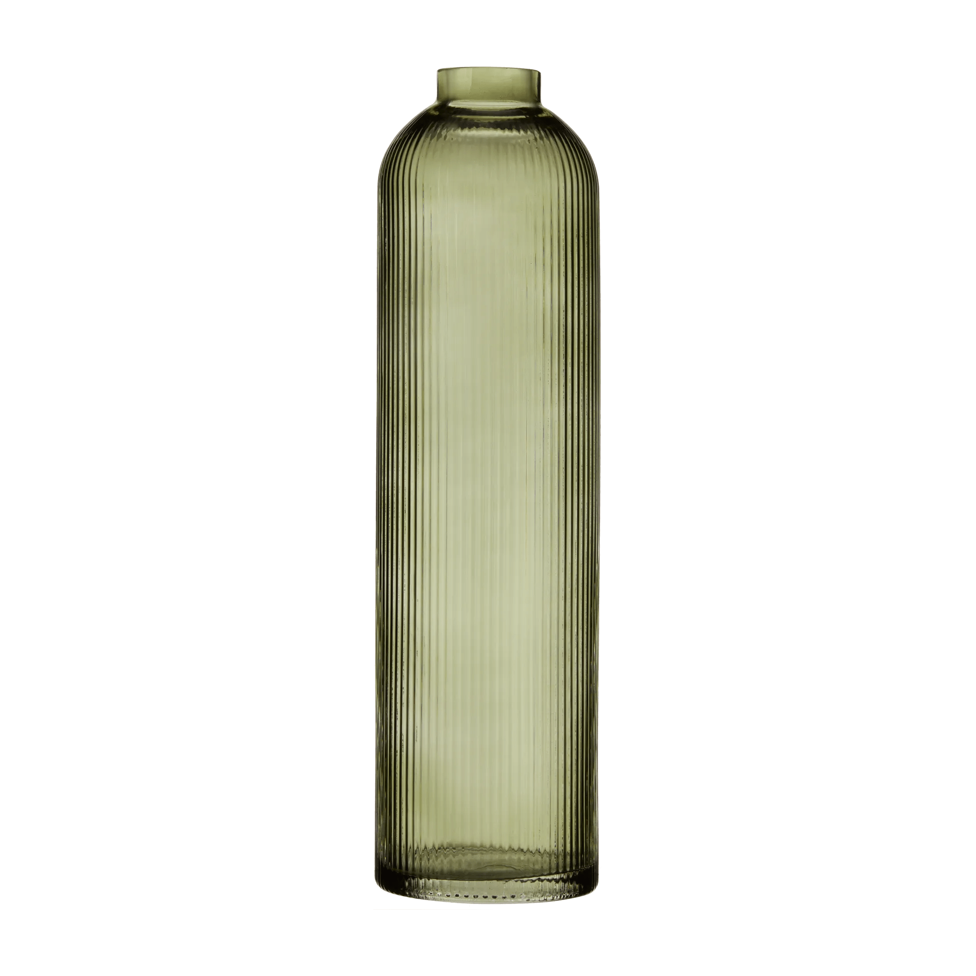 Green Glass Floor Vase