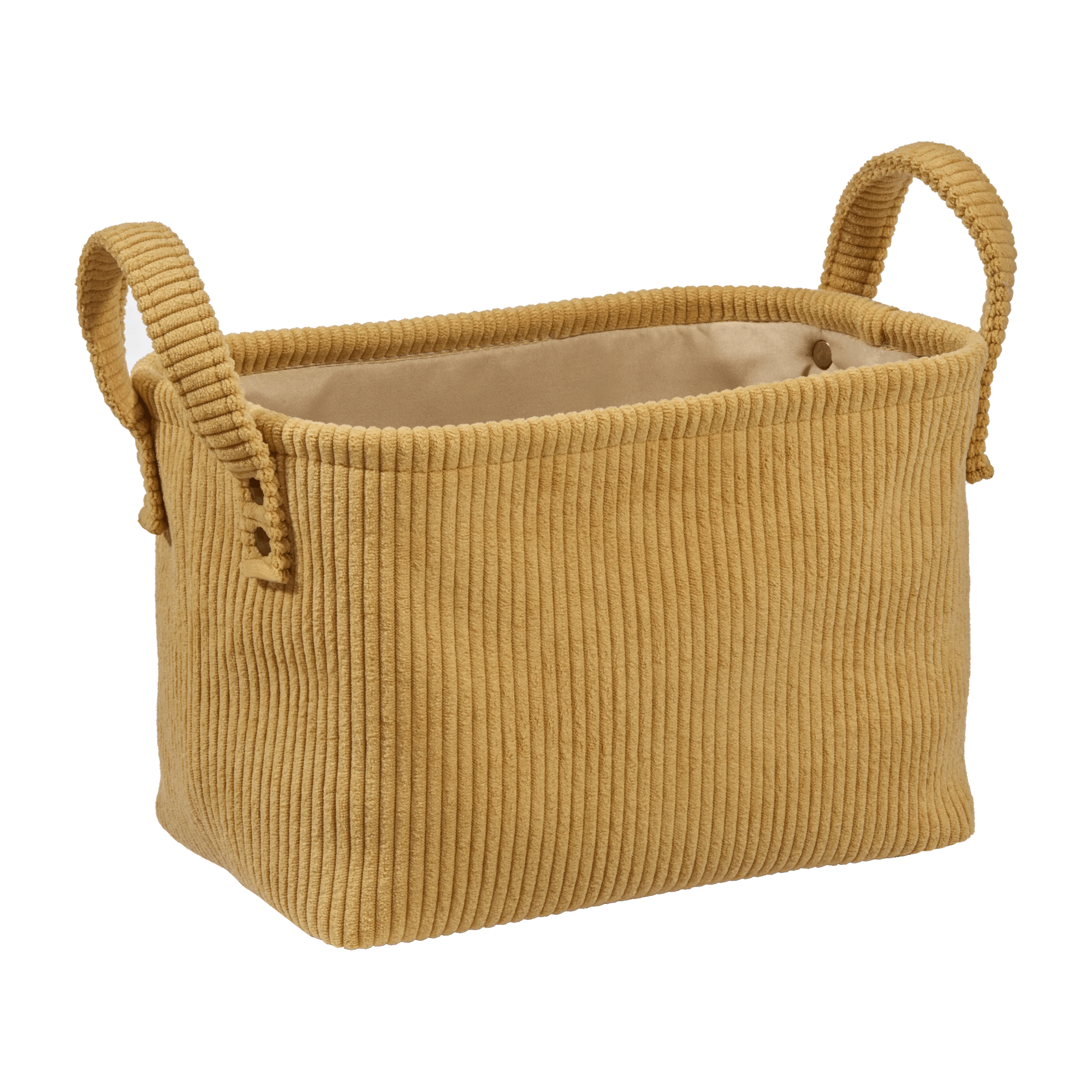 Panier de rangement en corduroy