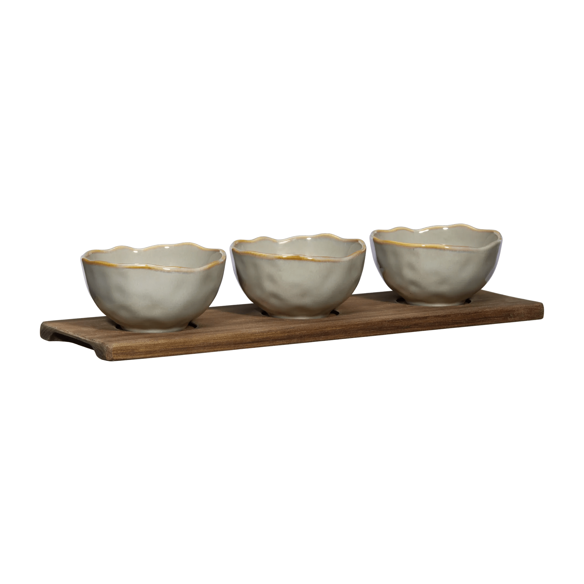 Set of 3 Bowls with Tray