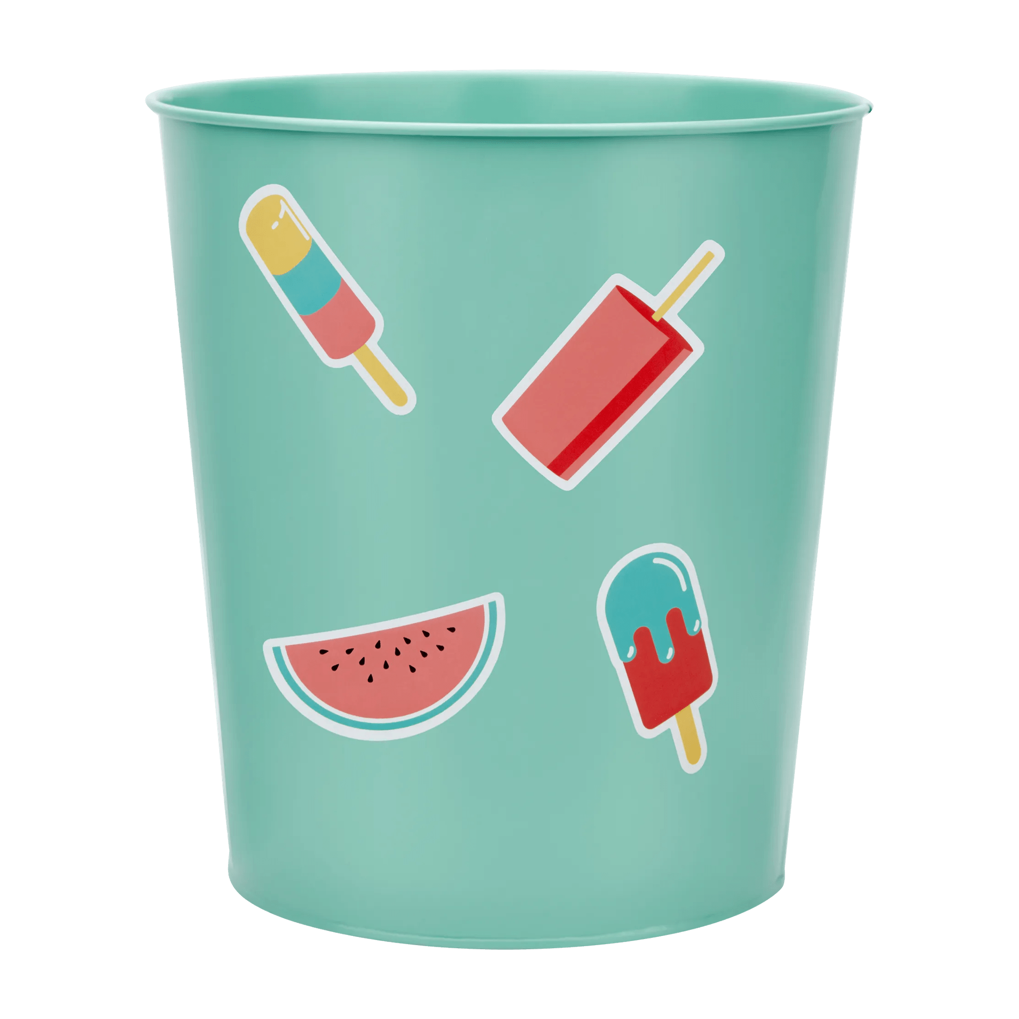 Waste Bin with Stickers
