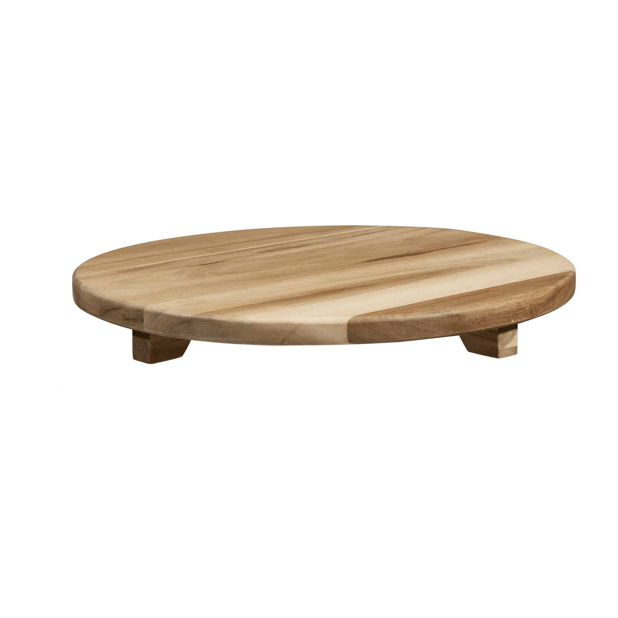 Plateau en bois avec pieds