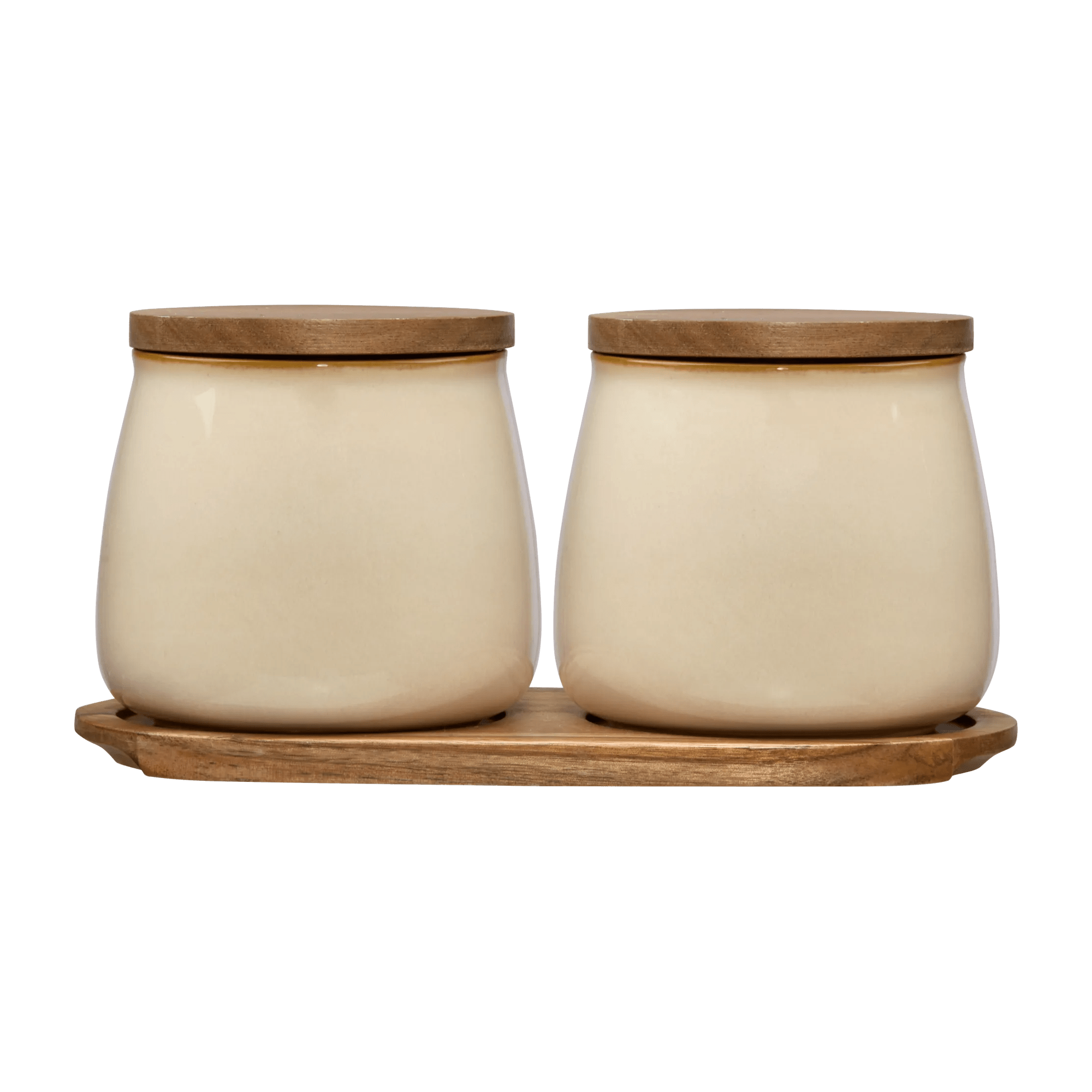 Set of 2 Ceramic Jar