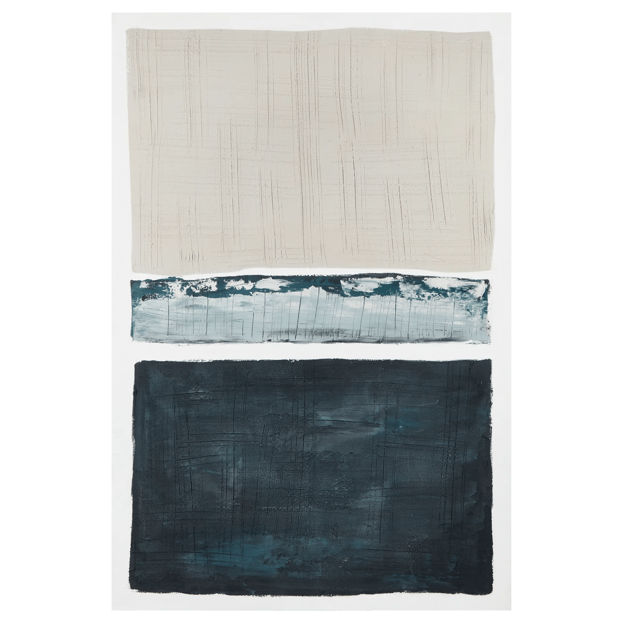 Tableau abstrait peint à l'huile