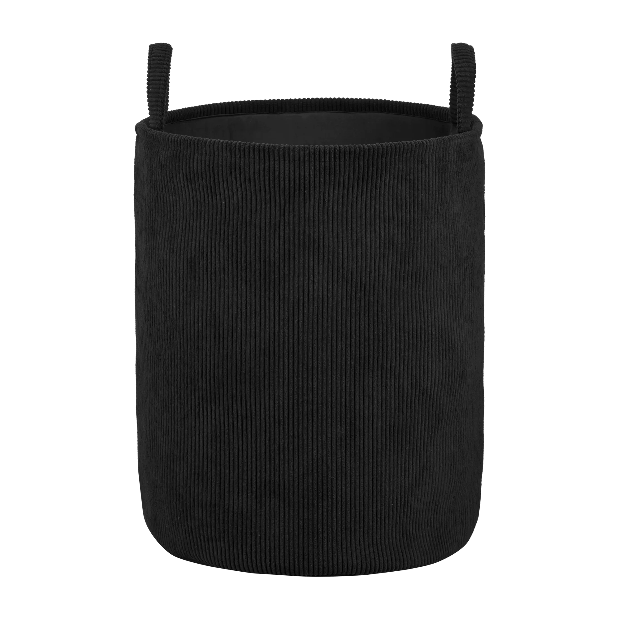 Black Corduroy Hamper