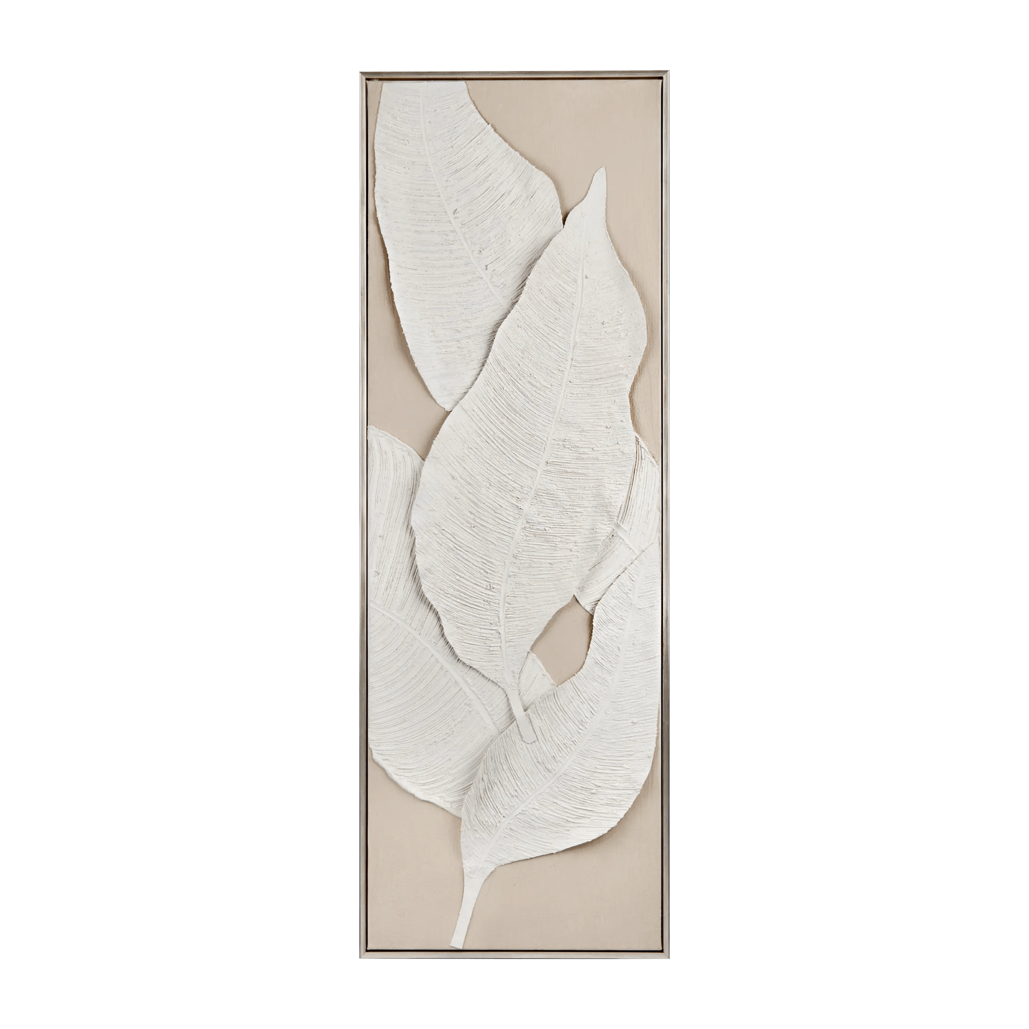 3D Leaves Framed Oil Painting