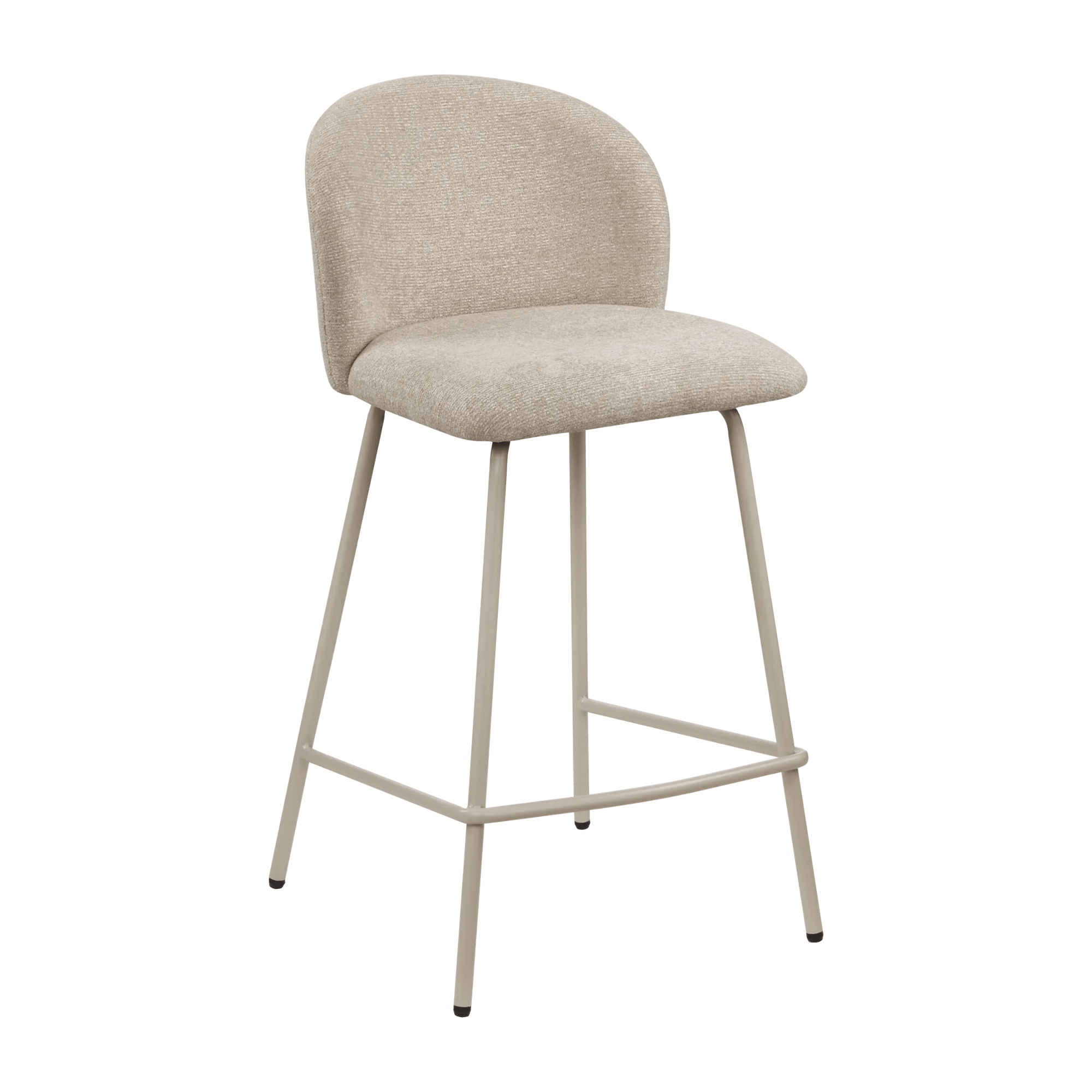 Fabric and Metal Bar Stool