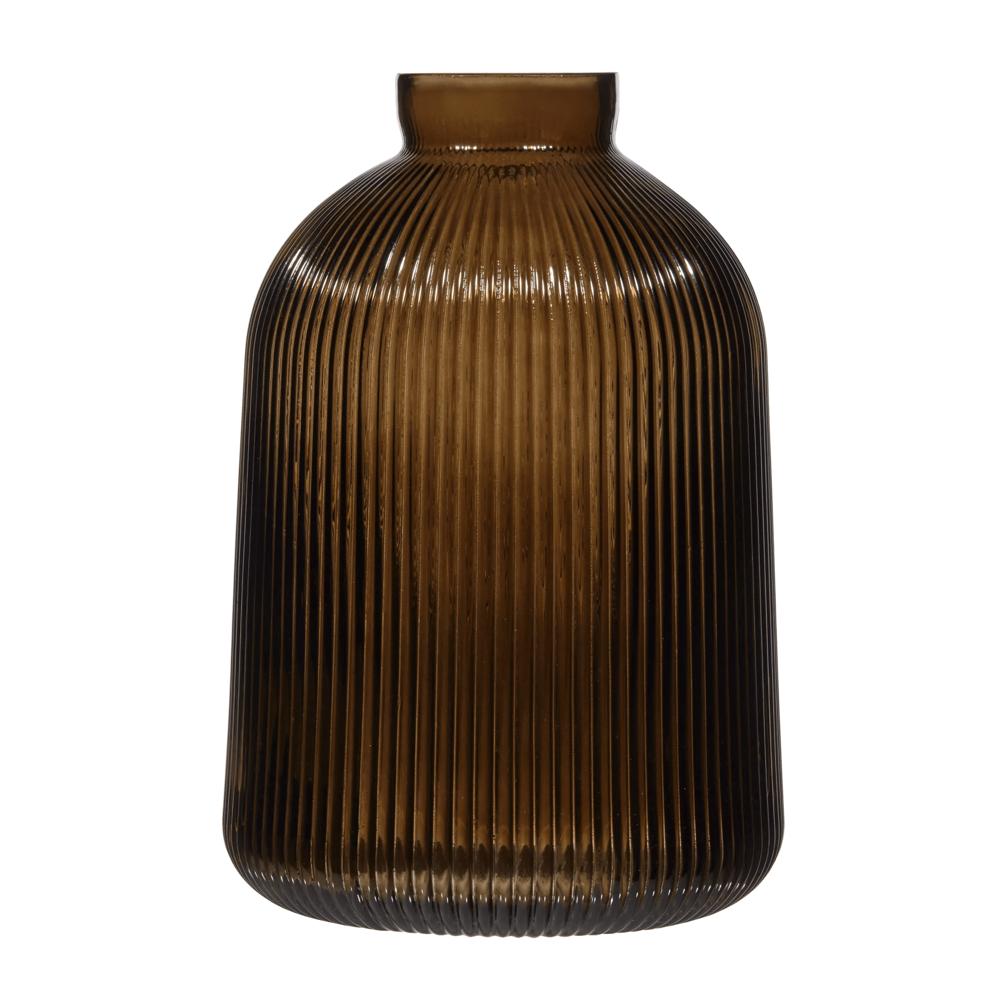 Ribbed Glass Table Vase
