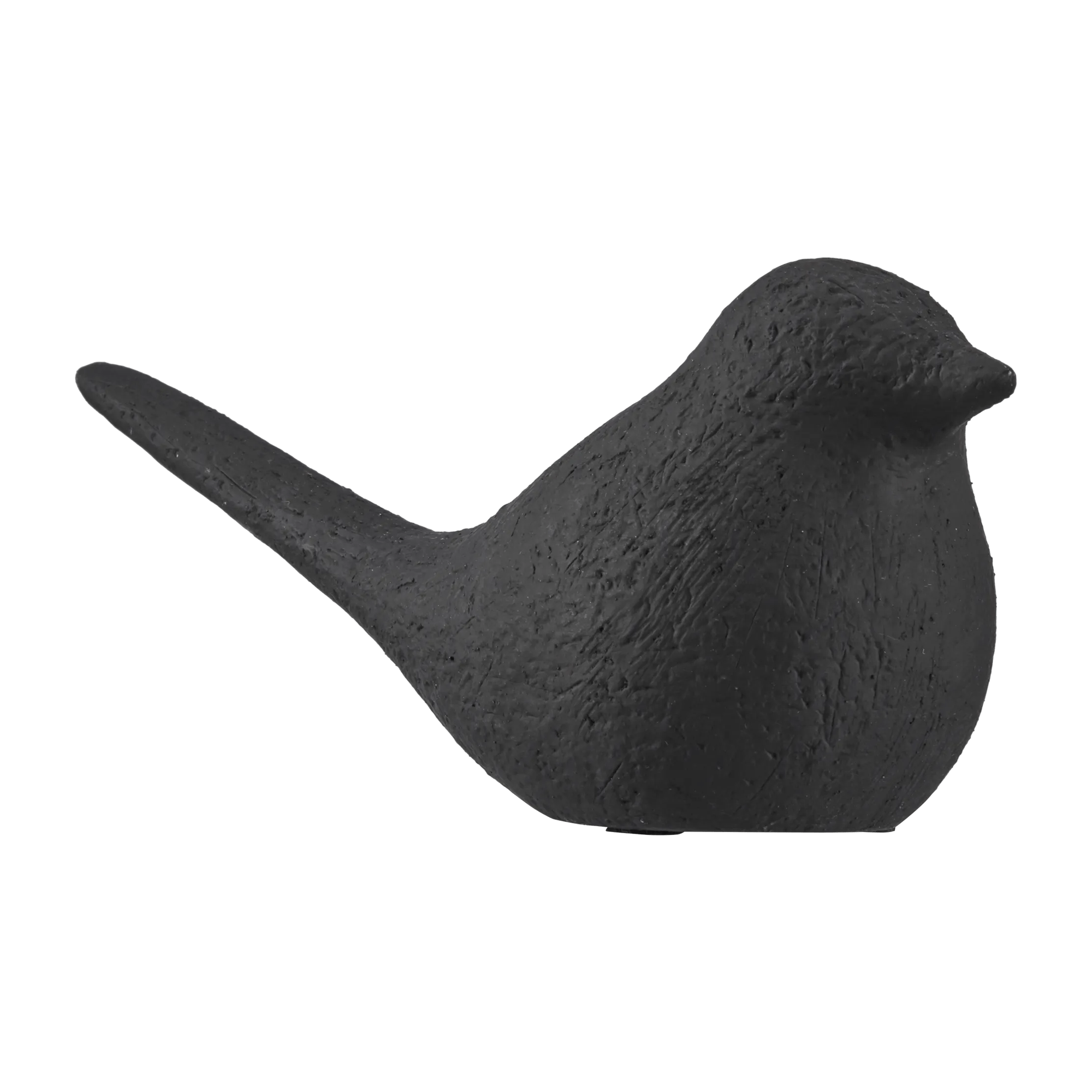 Oiseau décoratif en céramique noire