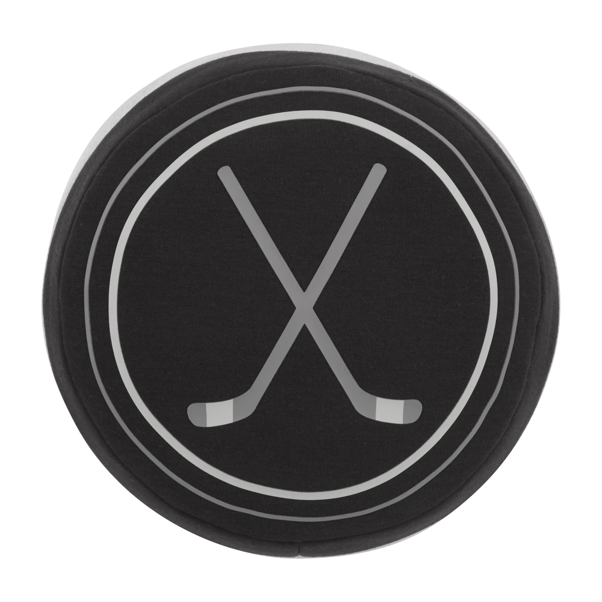 Shaped Cushion with Hockey Sticks