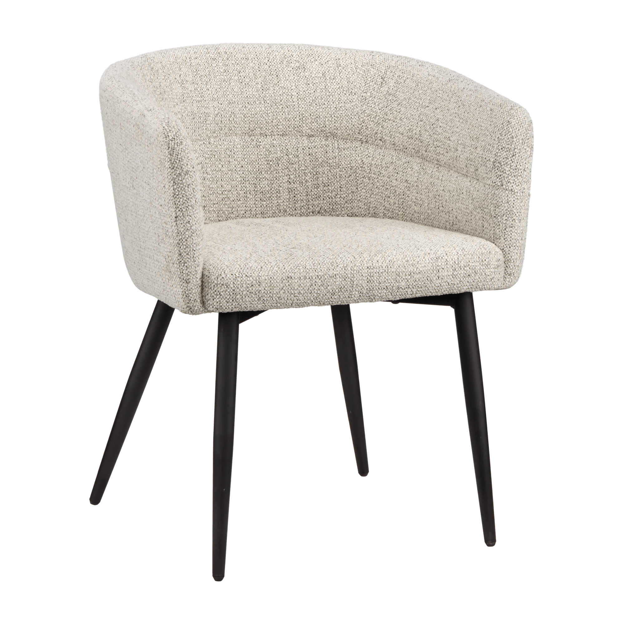 Chaise d'appoint en tissu et en métal