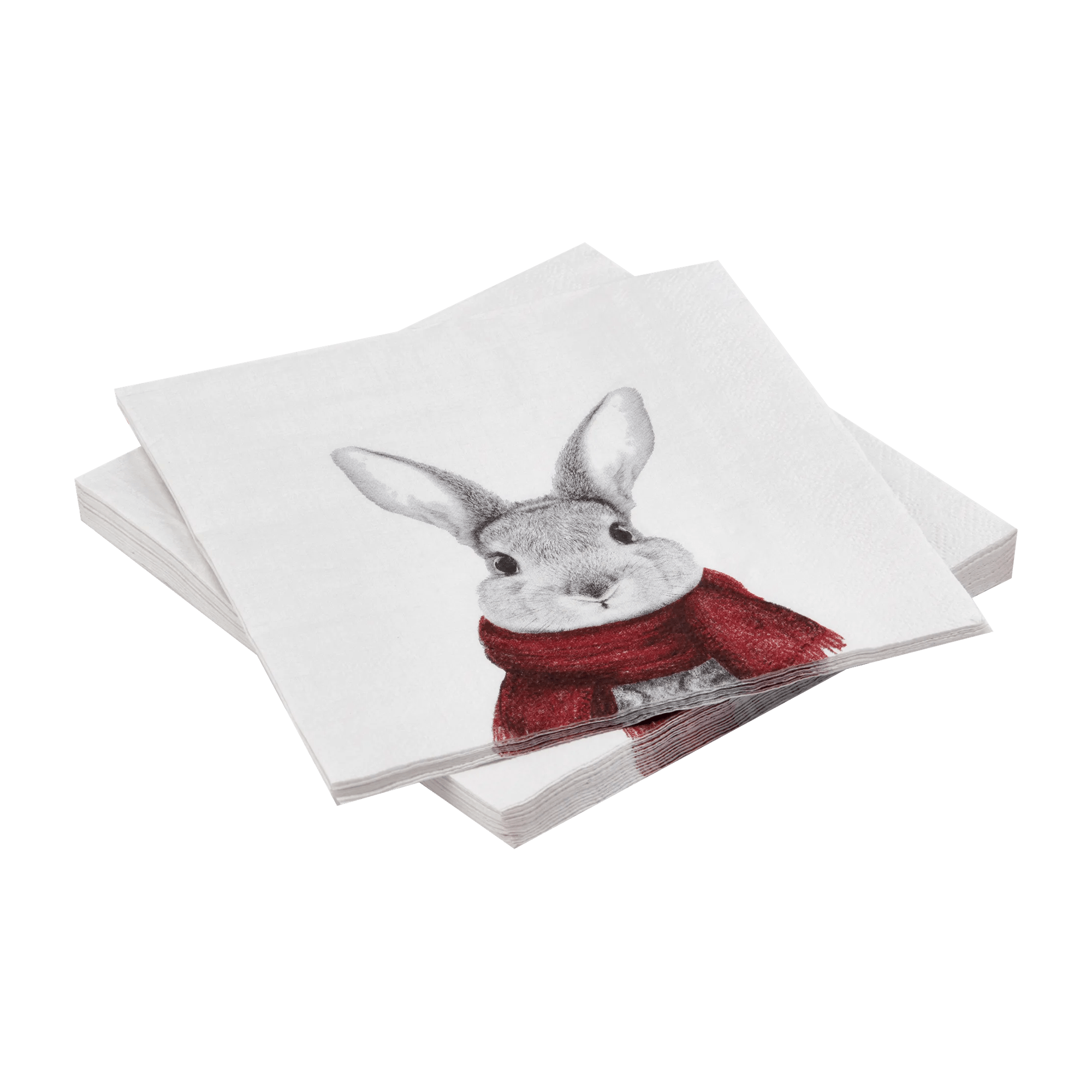 Set of 20 Holiday Bunny Napkins